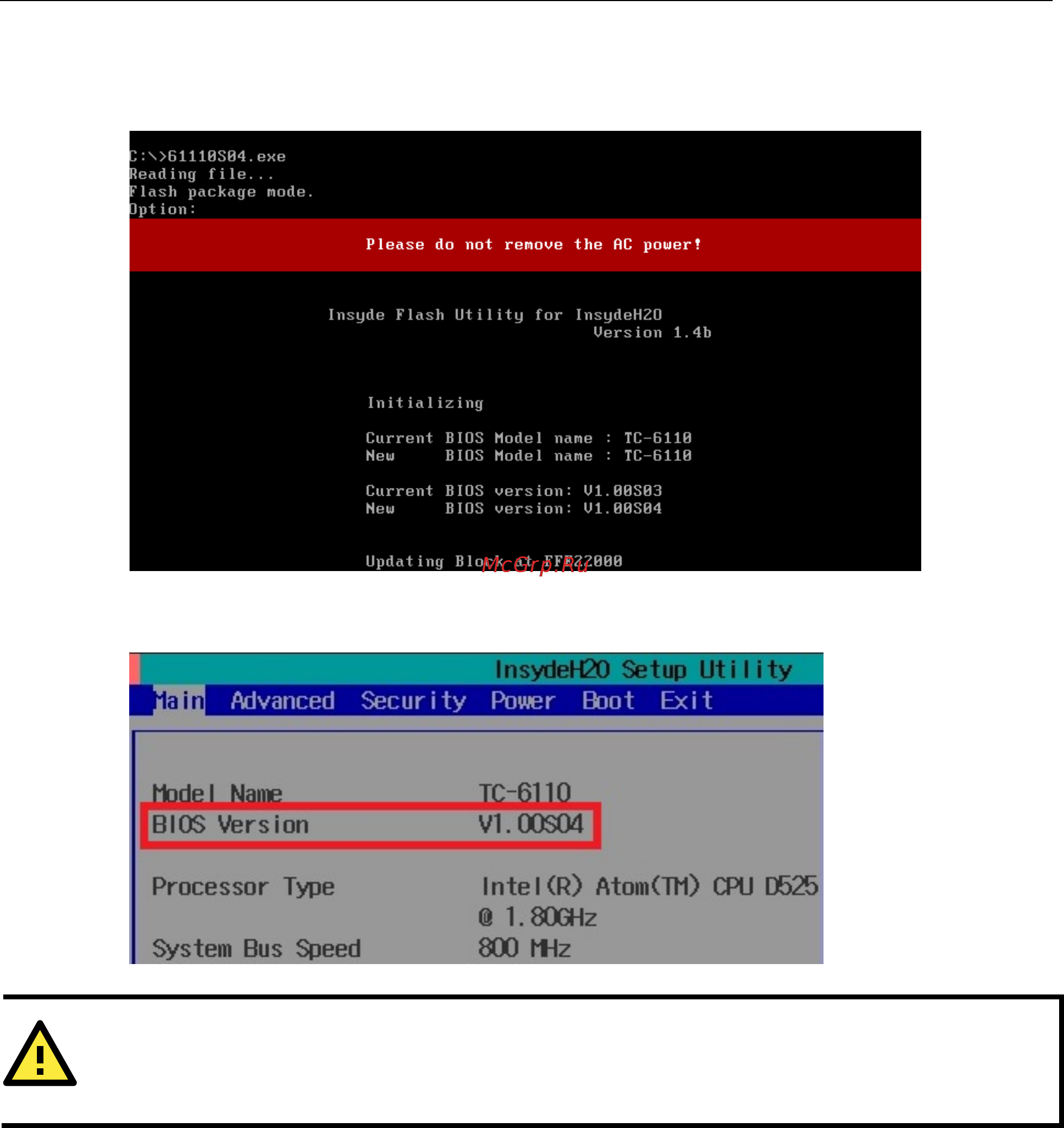 Moxa TC-6110-T-W7E [44/46] Attention