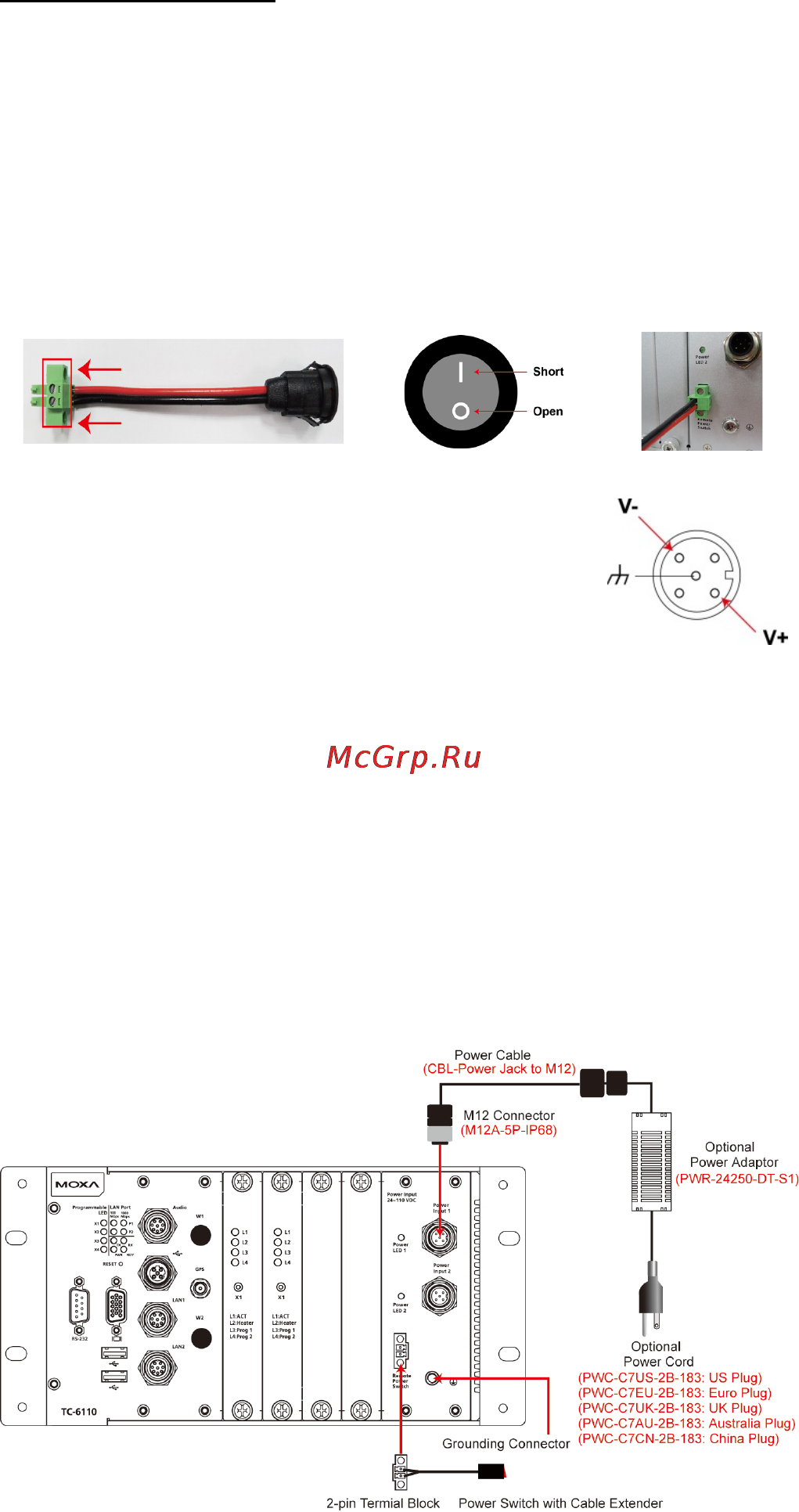 Moxa TC-6110-T-W7E Руководство по быстрой установке онлайн [4/7] 171055