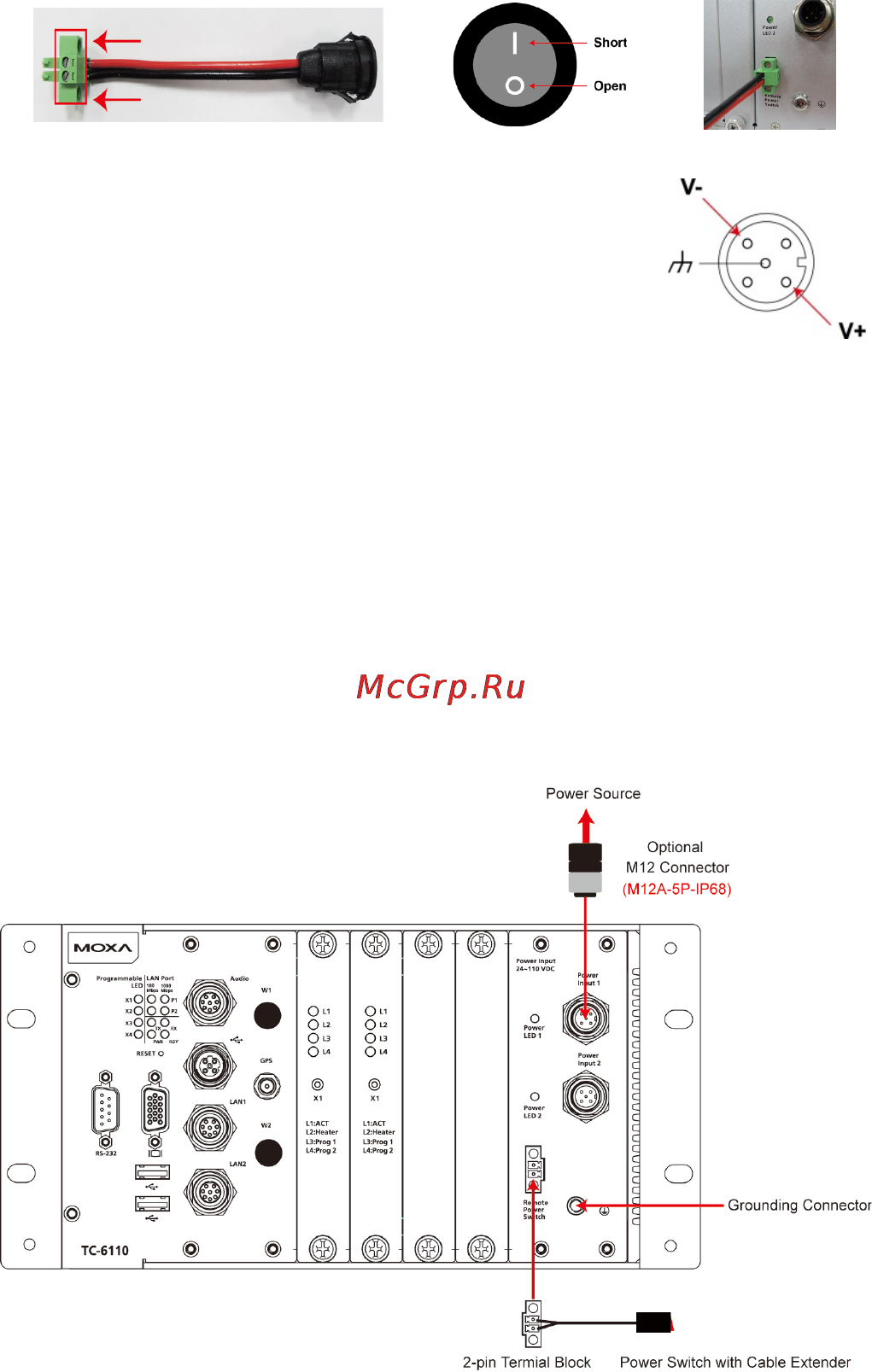 Moxa TC-6110-W7E Руководство по быстрой установке онлайн [5/7] 171054