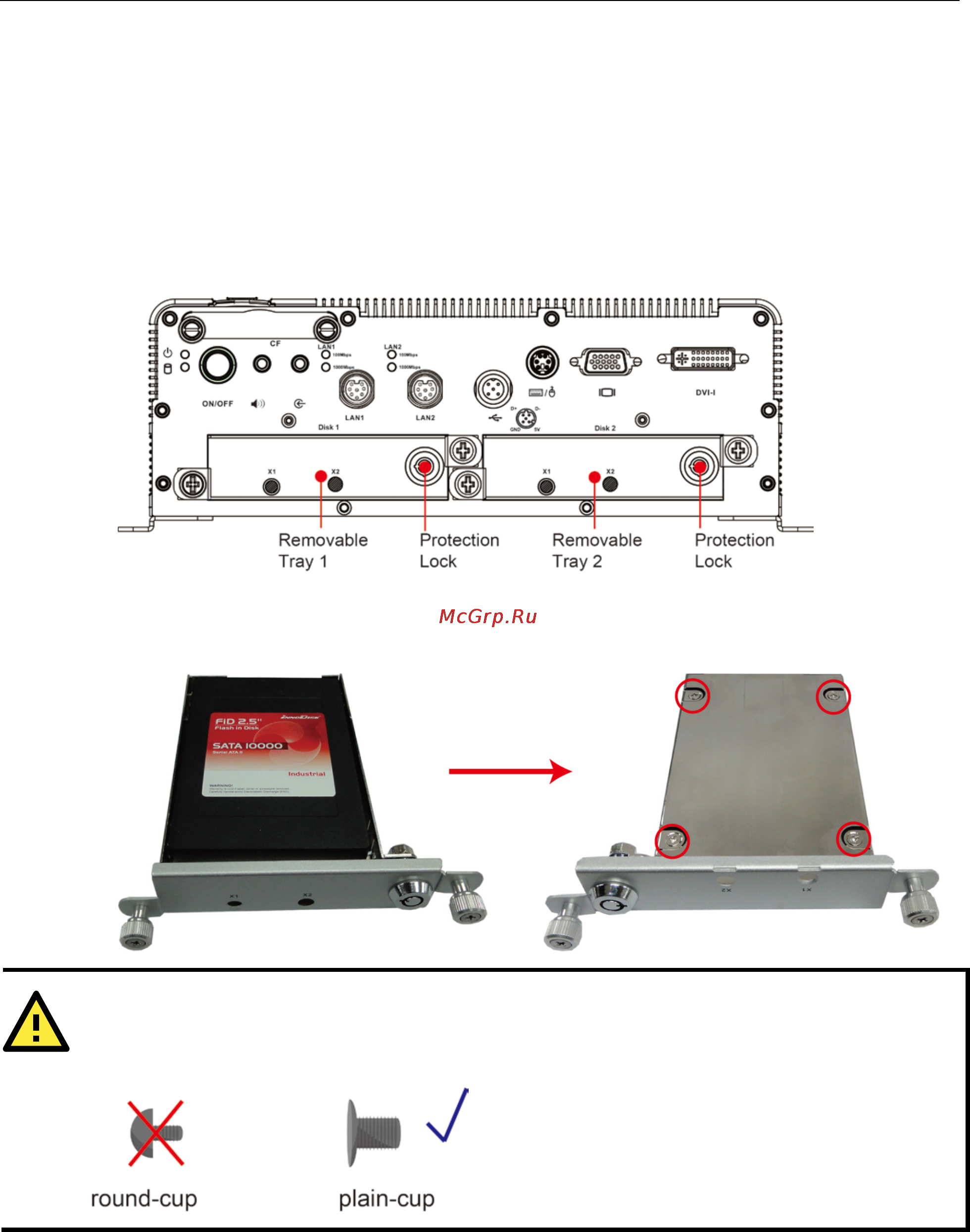 Moxa V2416-T-W7E [22/42] Installing sata storage device in the removable trays