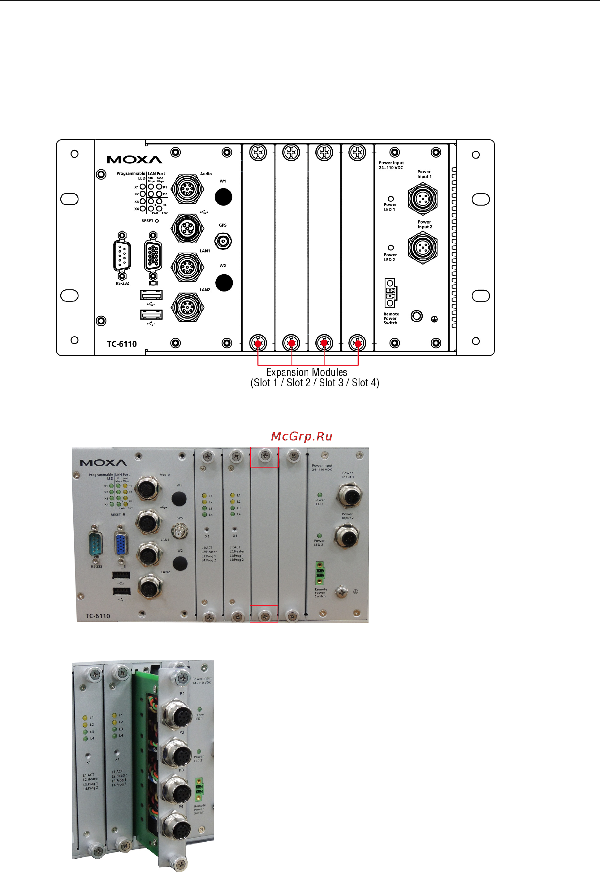 Moxa TC-DK20-T [13/43] Installing the tc 6000 series expansion modules