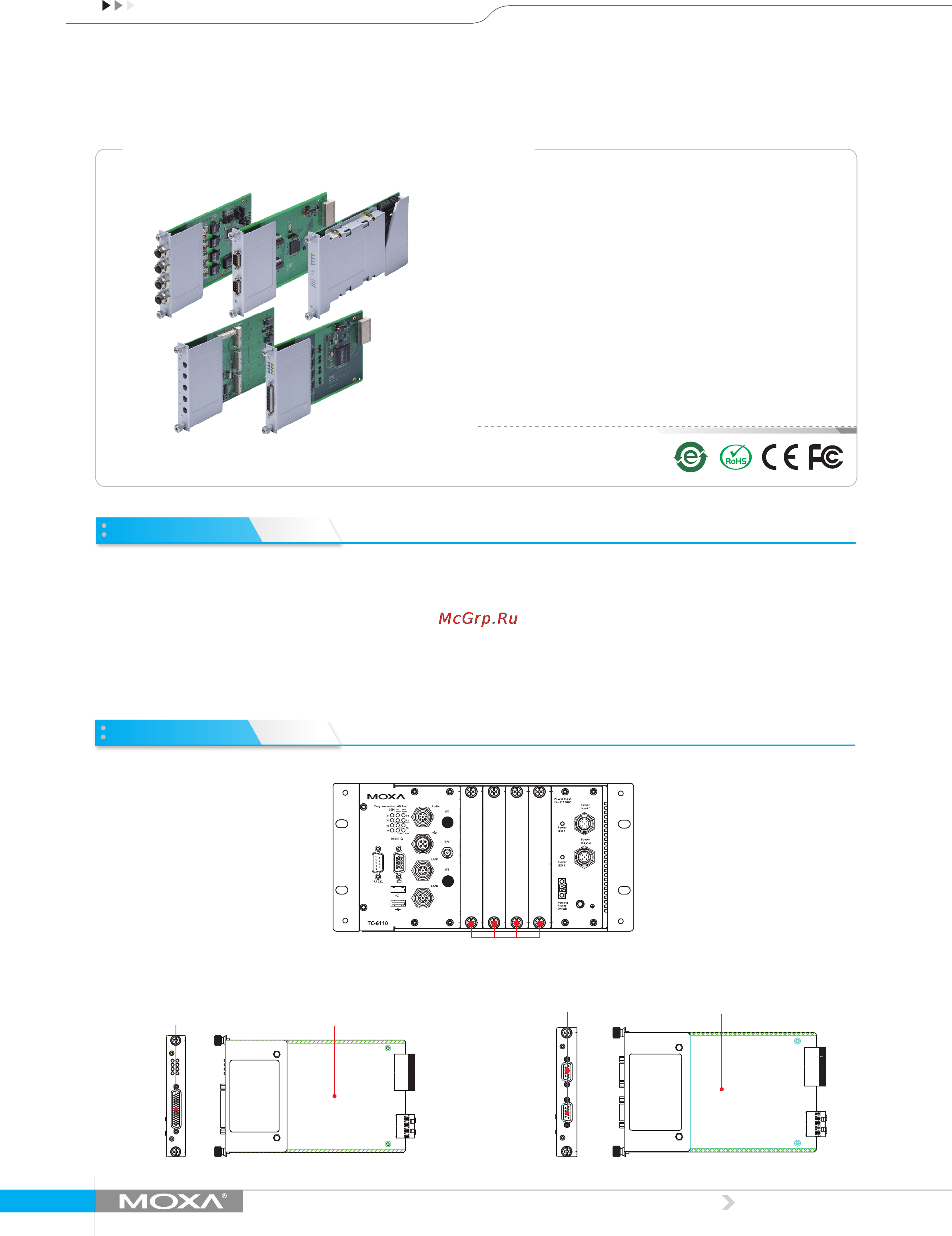 Moxa TC-DK10-T Технические характеристики онлайн