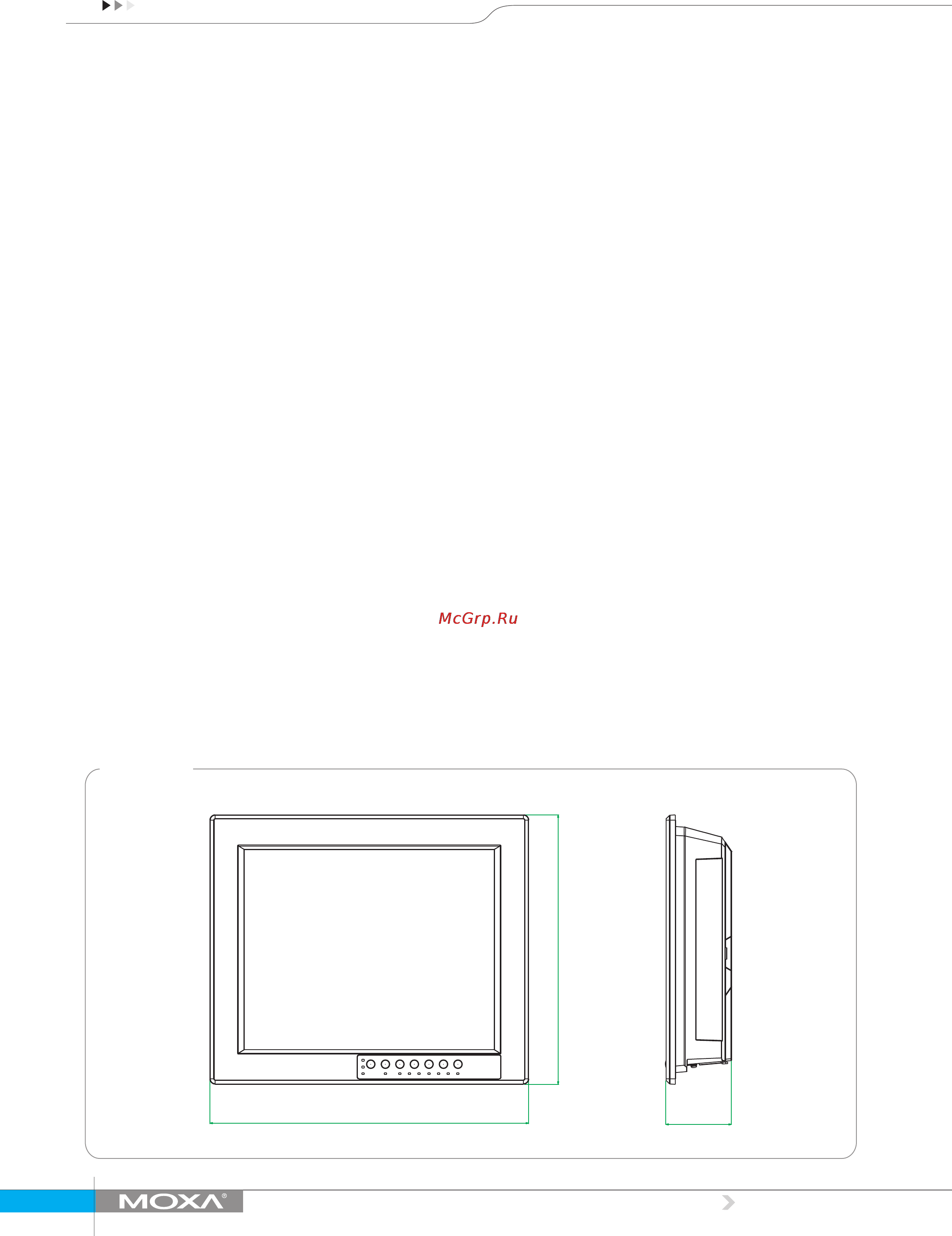 Moxa EXPC-1519-C7-S3-T [2/4] Dimensions
