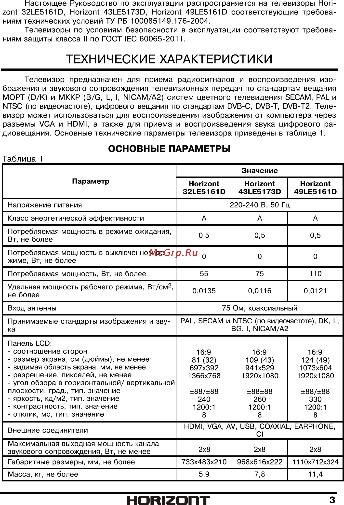 Horizont 32LE5161D [4/42] Страница 4