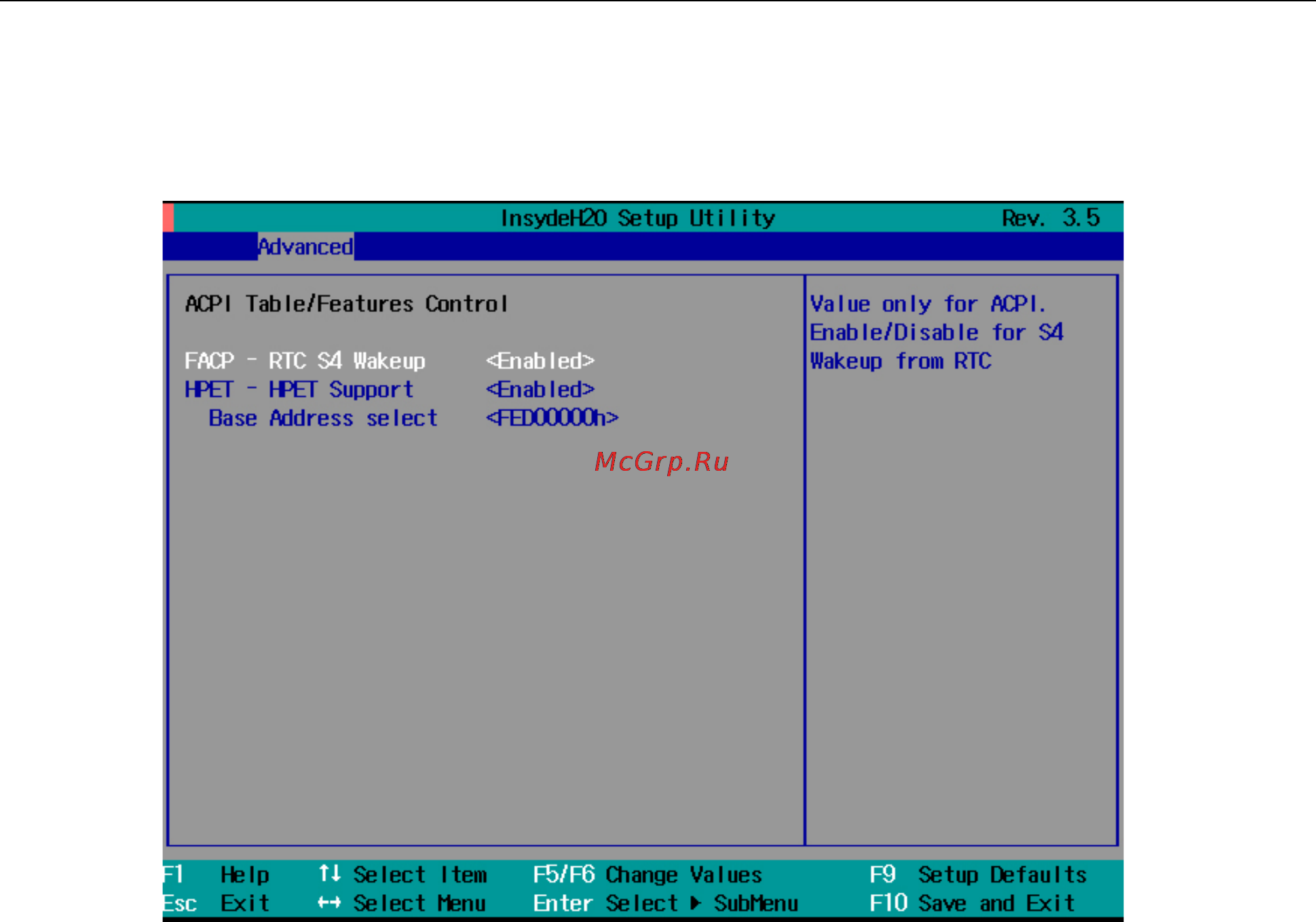 Moxa EXPC-1319-STS-W7E [36/49] Acpi table features control