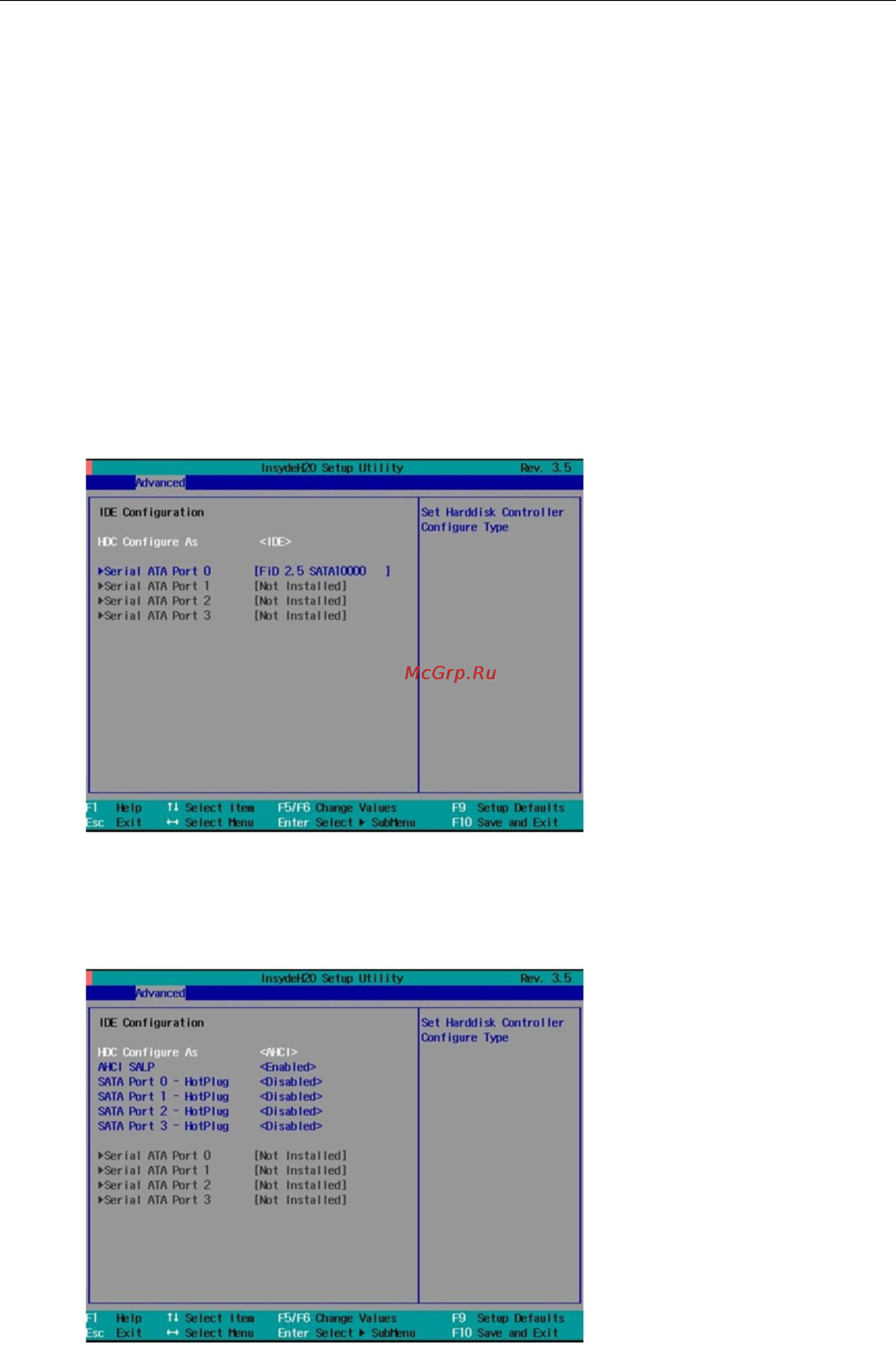 Moxa MC-5150-DC [28/55] Ide configuration storage device bios settings