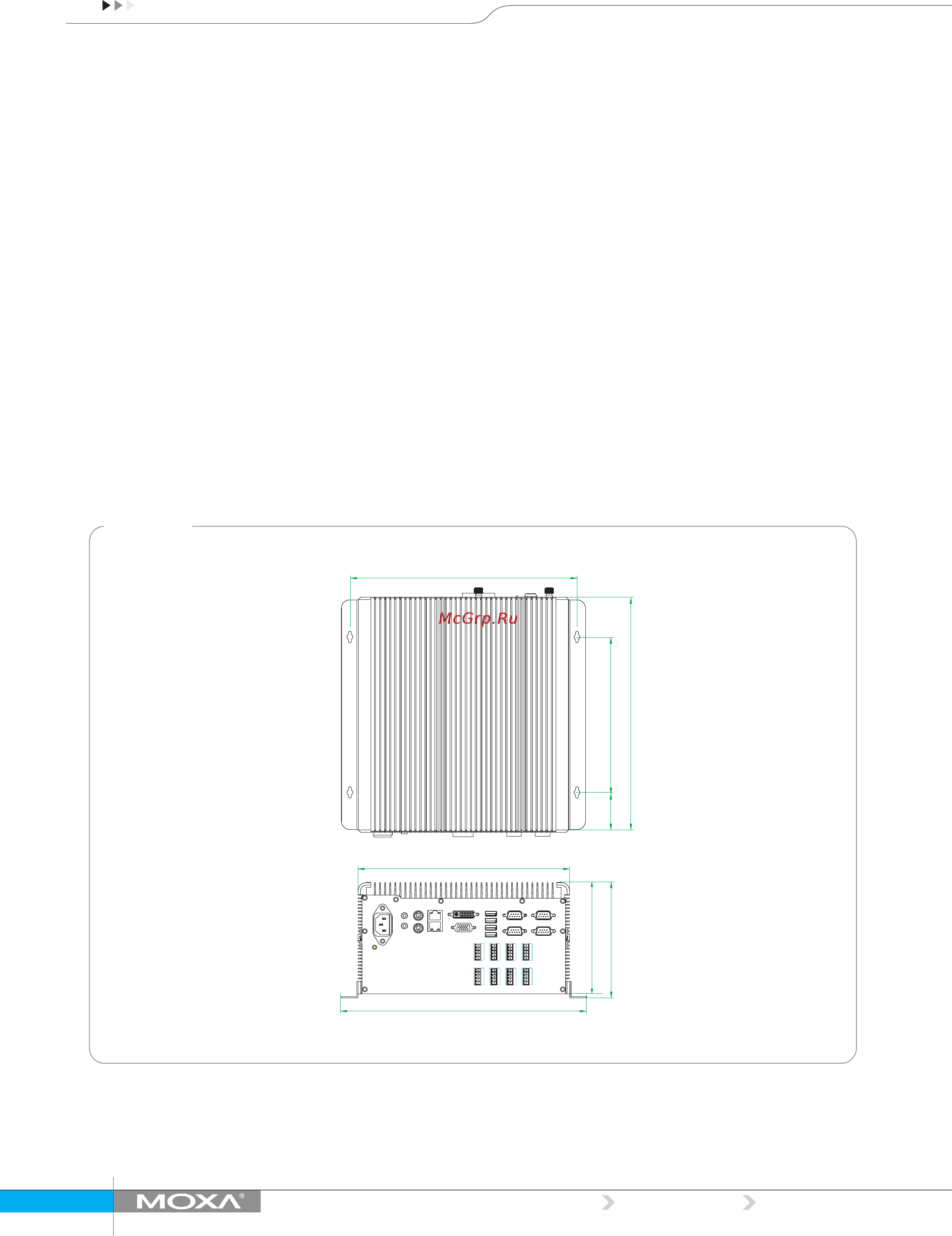 Moxa MC-5150-DC [3/4] Dimensions