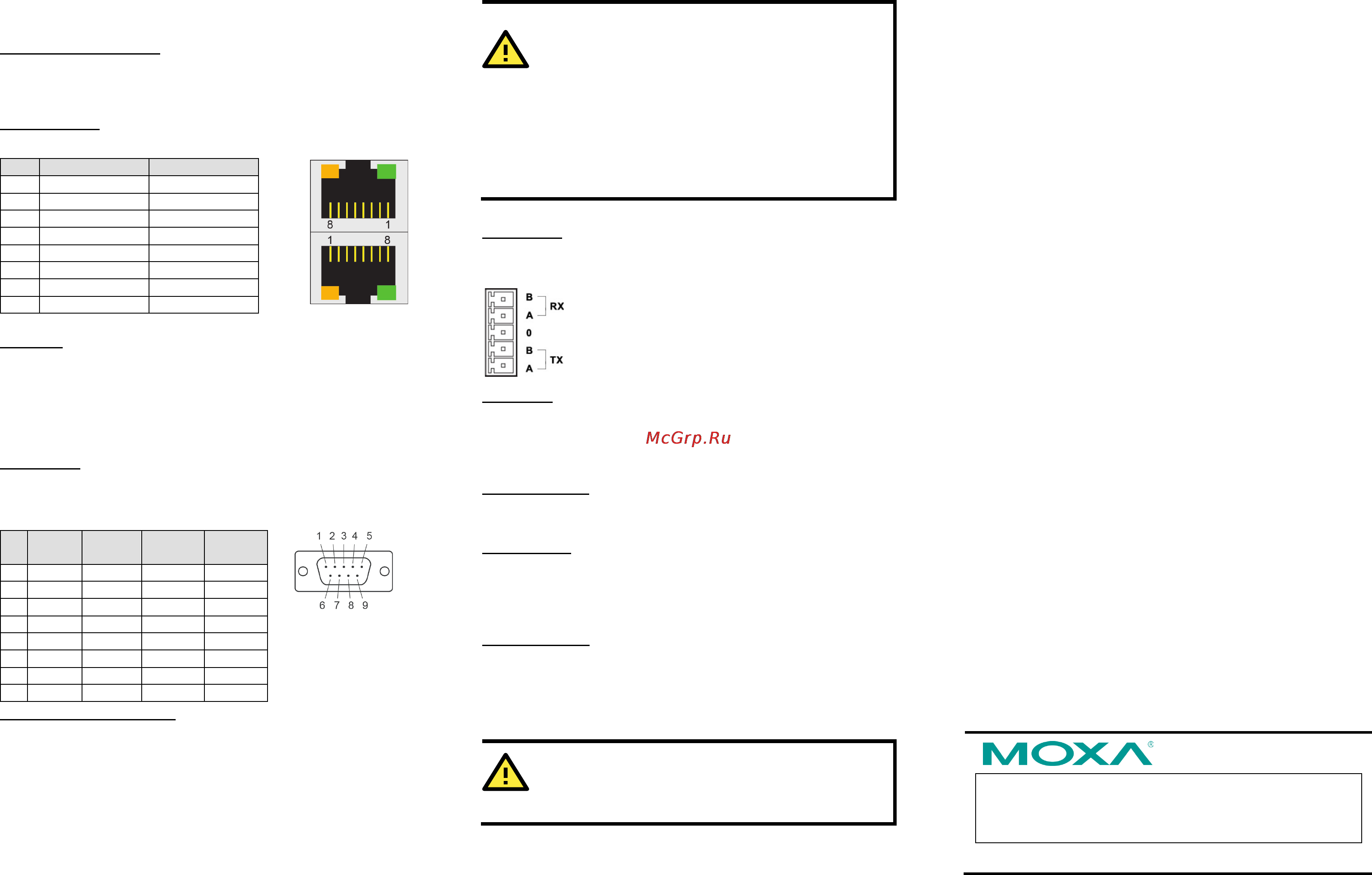 Moxa MC-5157-AC [2/2] Attention