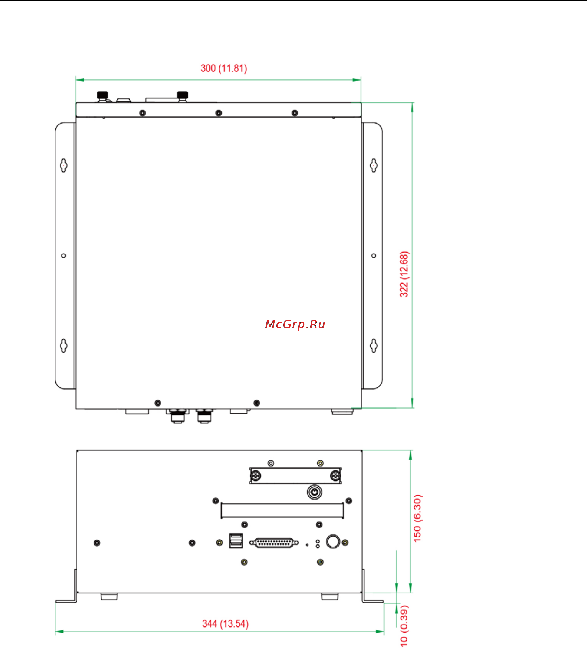 Moxa MC-7130-MP [12/46] Dimensions