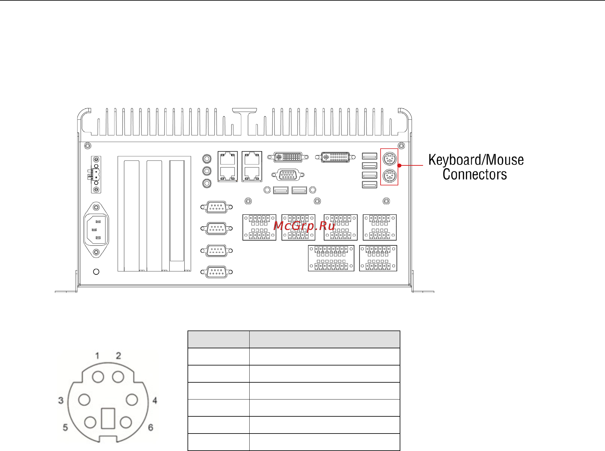 Moxa MC-7230-DC-CP-T [18/47] Connecting a ps 2 keyboard and mouse
