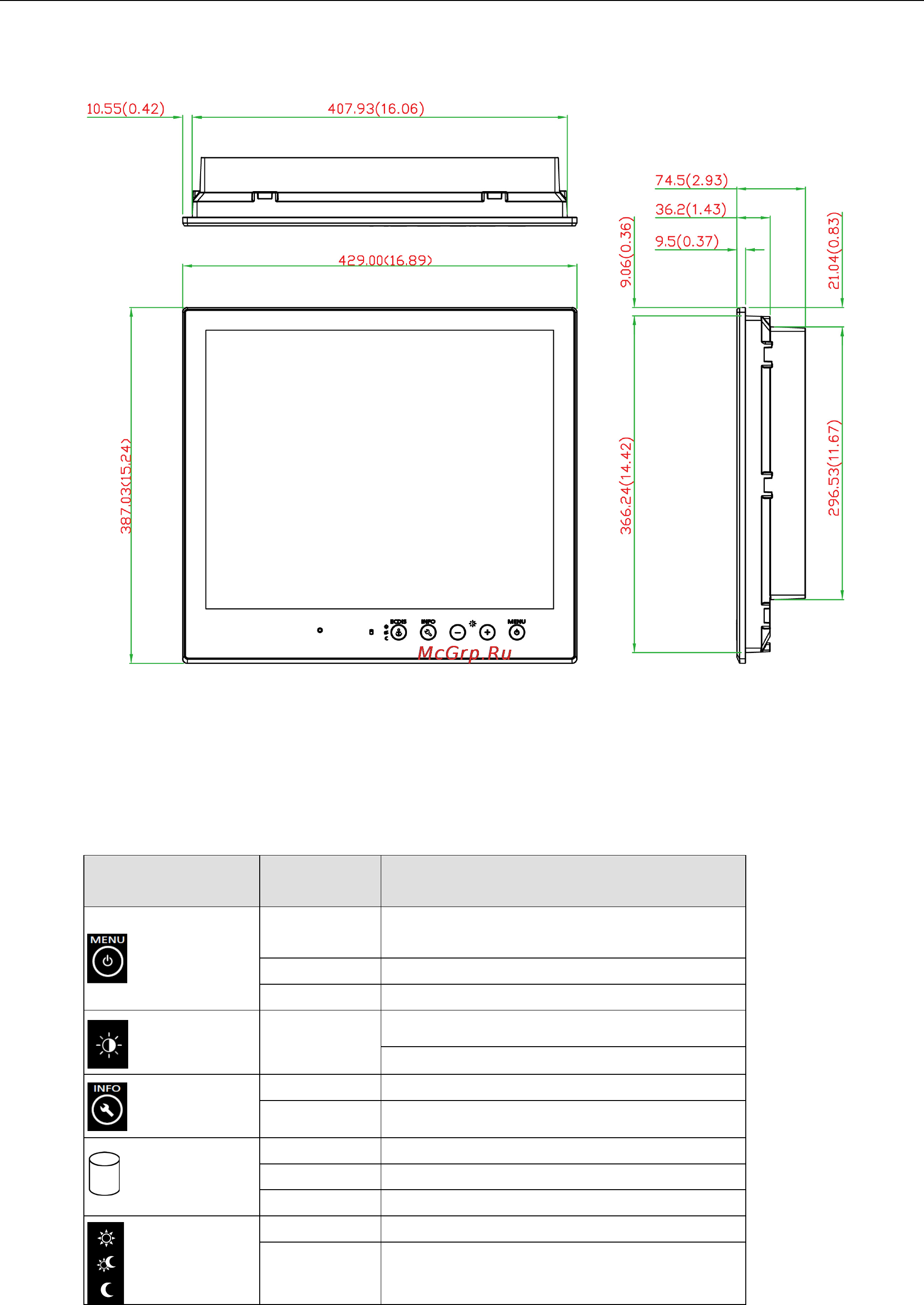 Moxa MPC-2190X [13/70] Dimensions