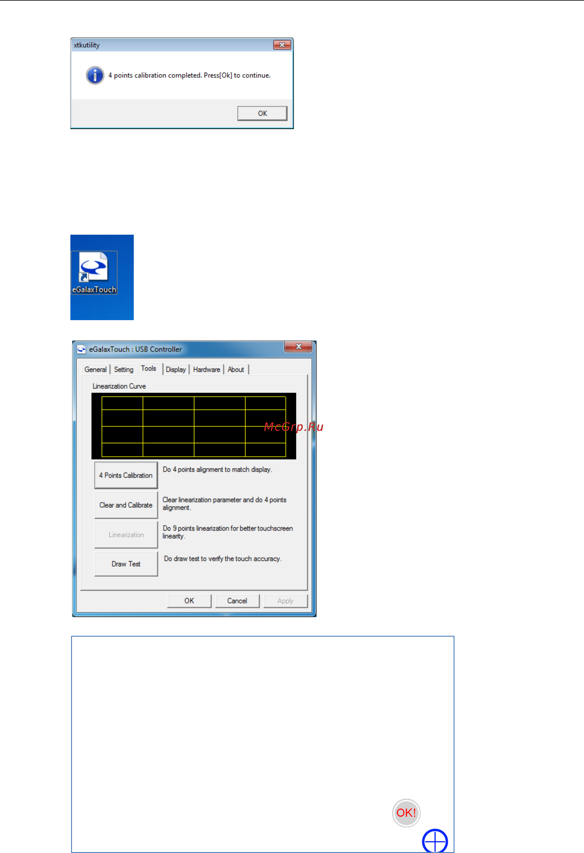 Moxa MPC-2157Z-T [40/70] Screen calibration