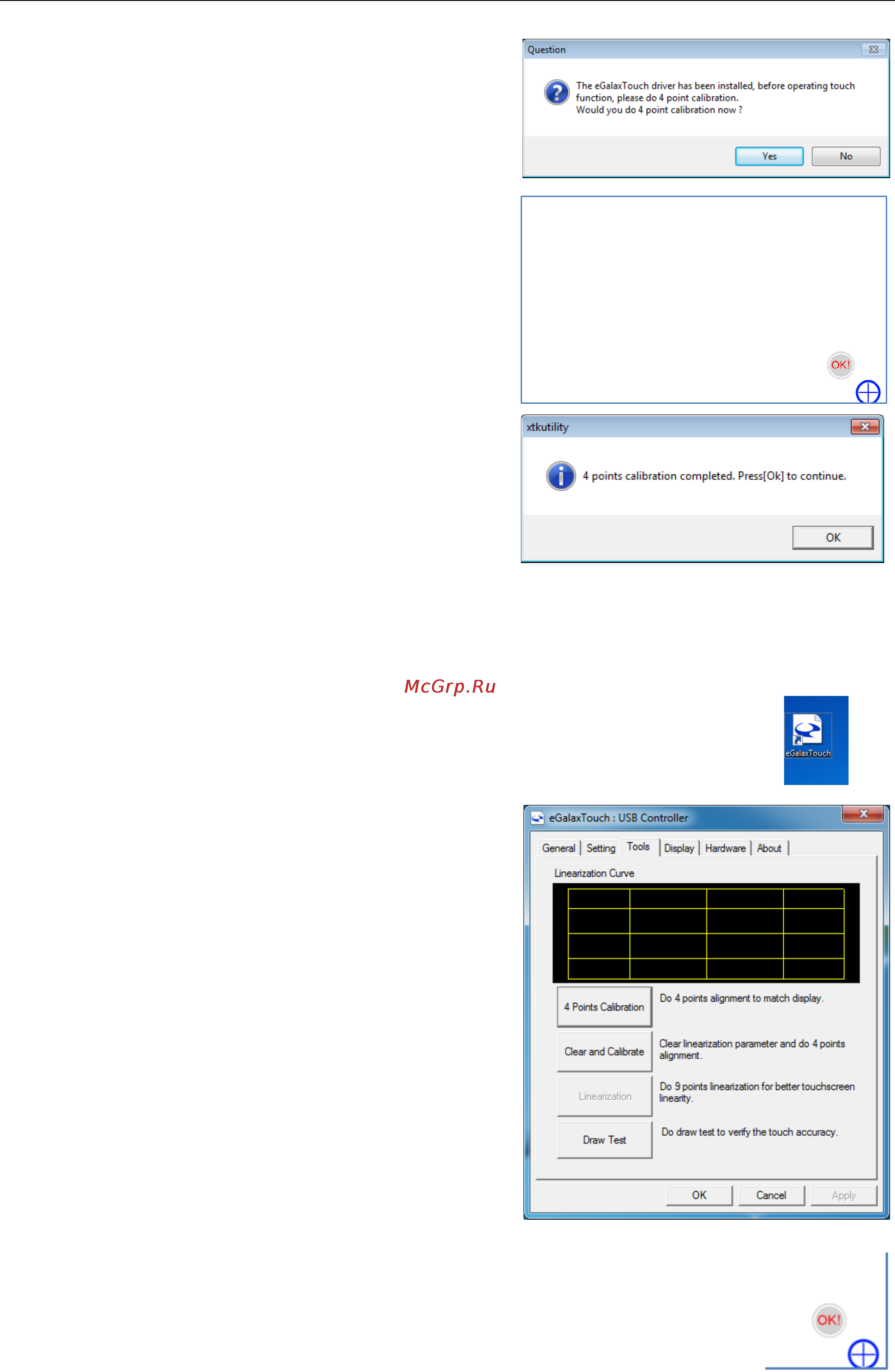 Moxa MPC-2240X [35/64] Performing screen calibration
