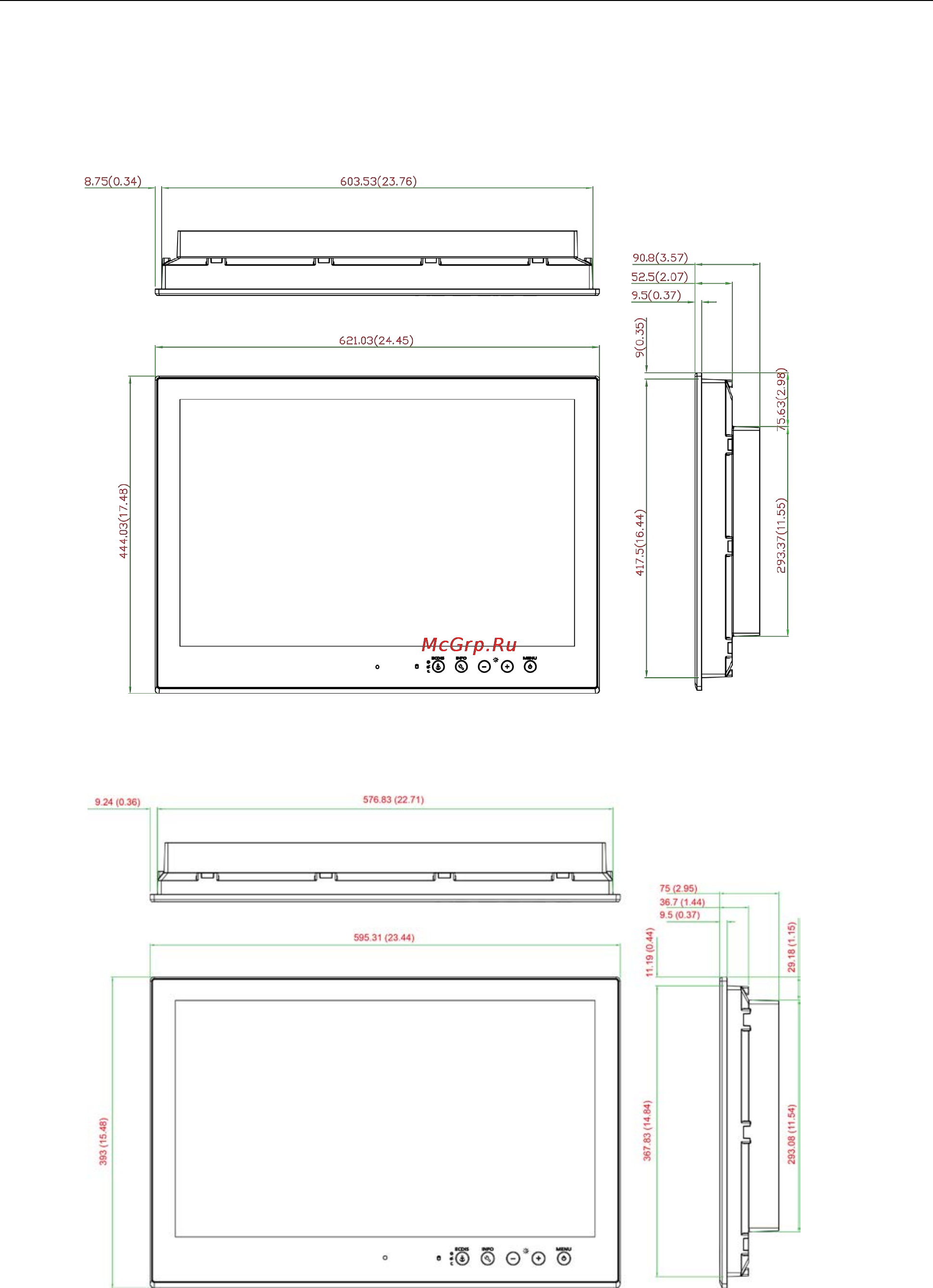 Moxa MPC-2267X [16/71] Dimensions