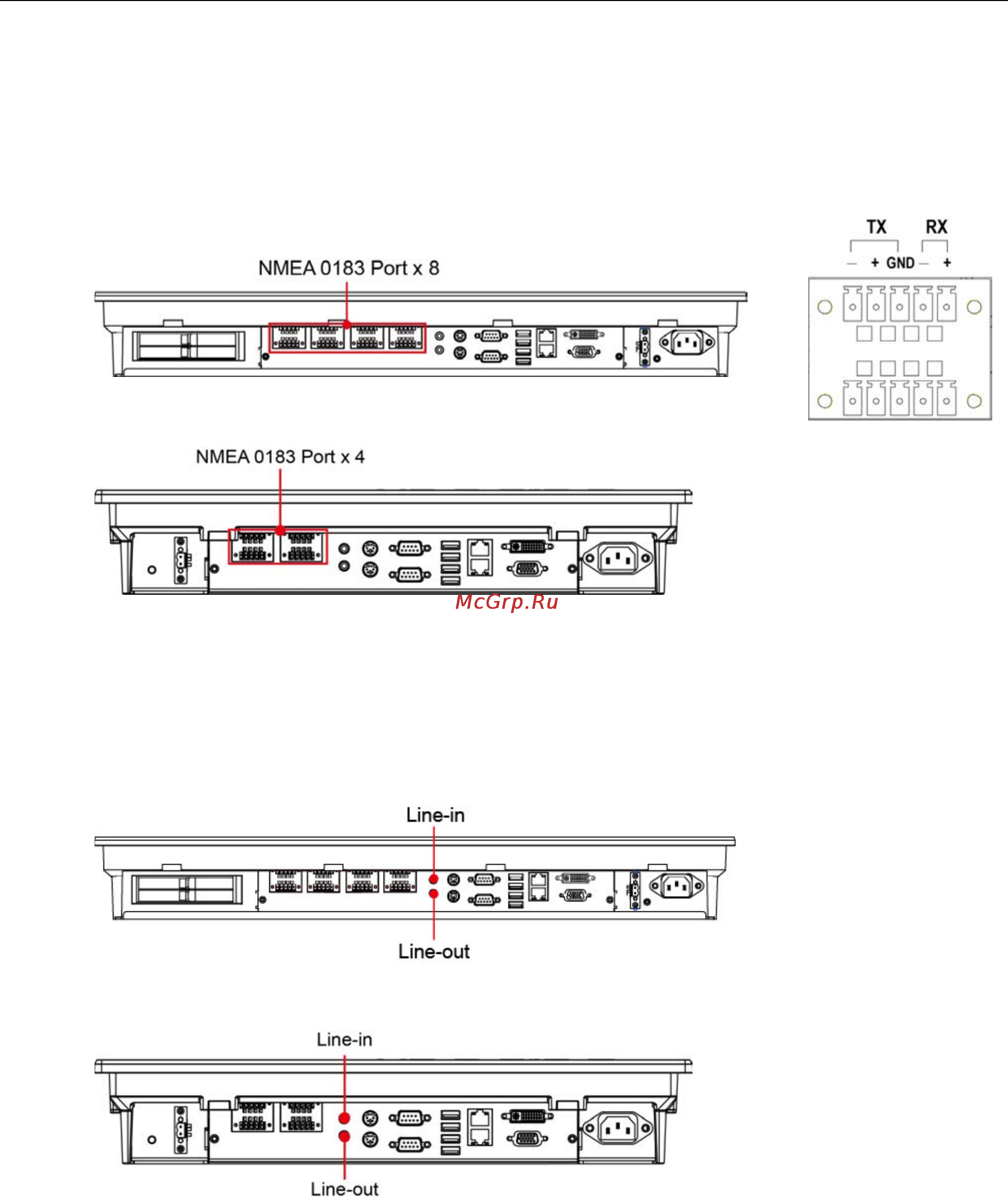 Moxa MPC-2260X [32/71] Connecting nmea 0183 devices