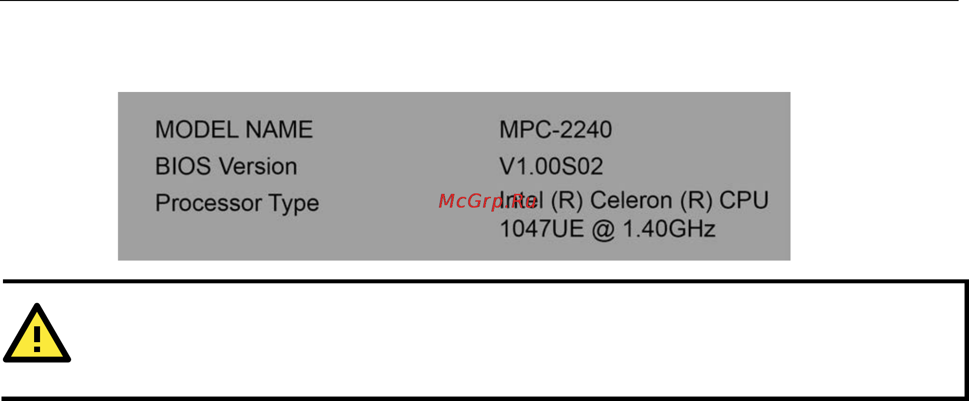 Moxa MPC-2260X [70/71] Attention