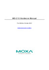 Moxa MD-219X Руководство по аппаратной части
