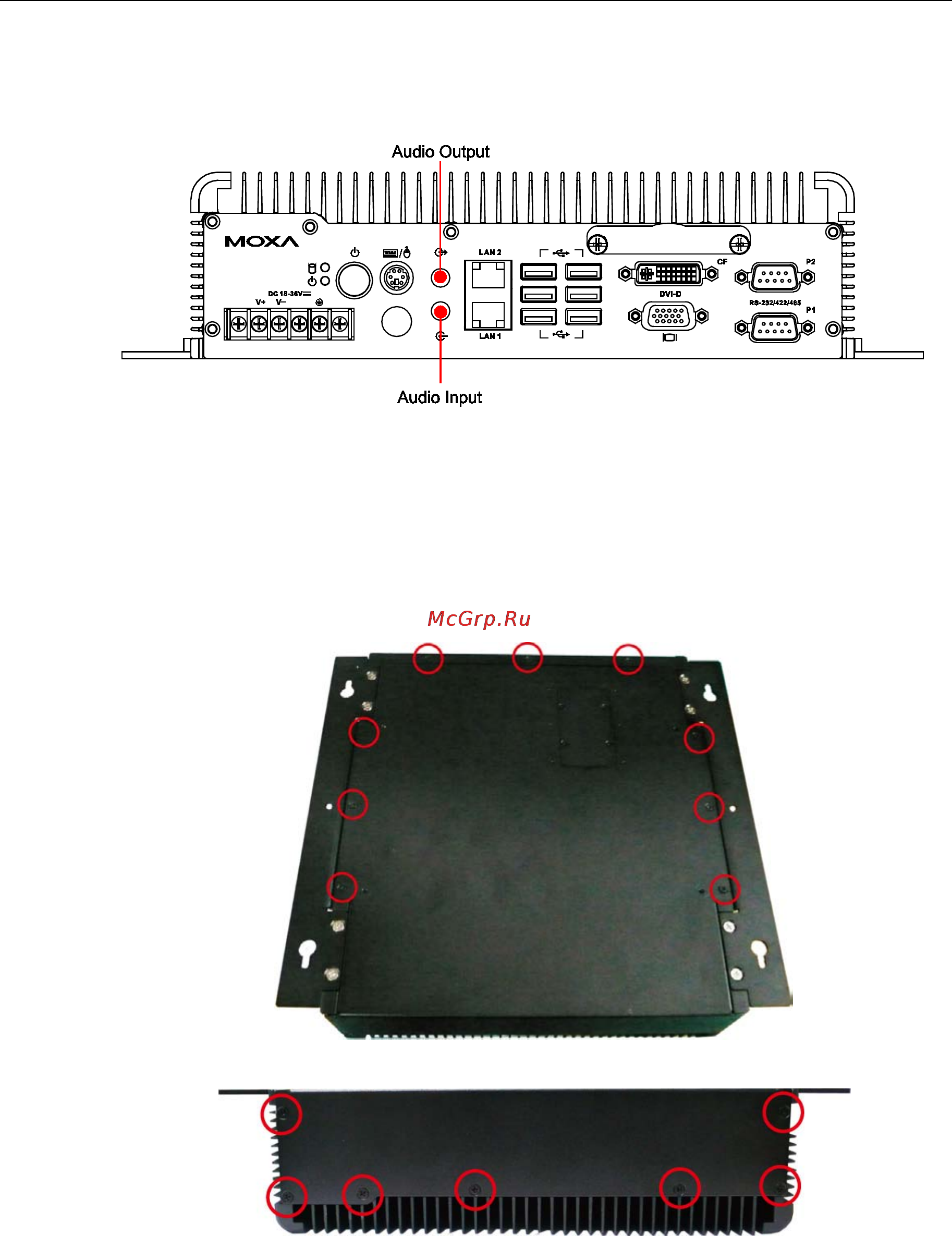 Moxa MC-4510-C23 [21/44] Connecting to a speaker or a headphone