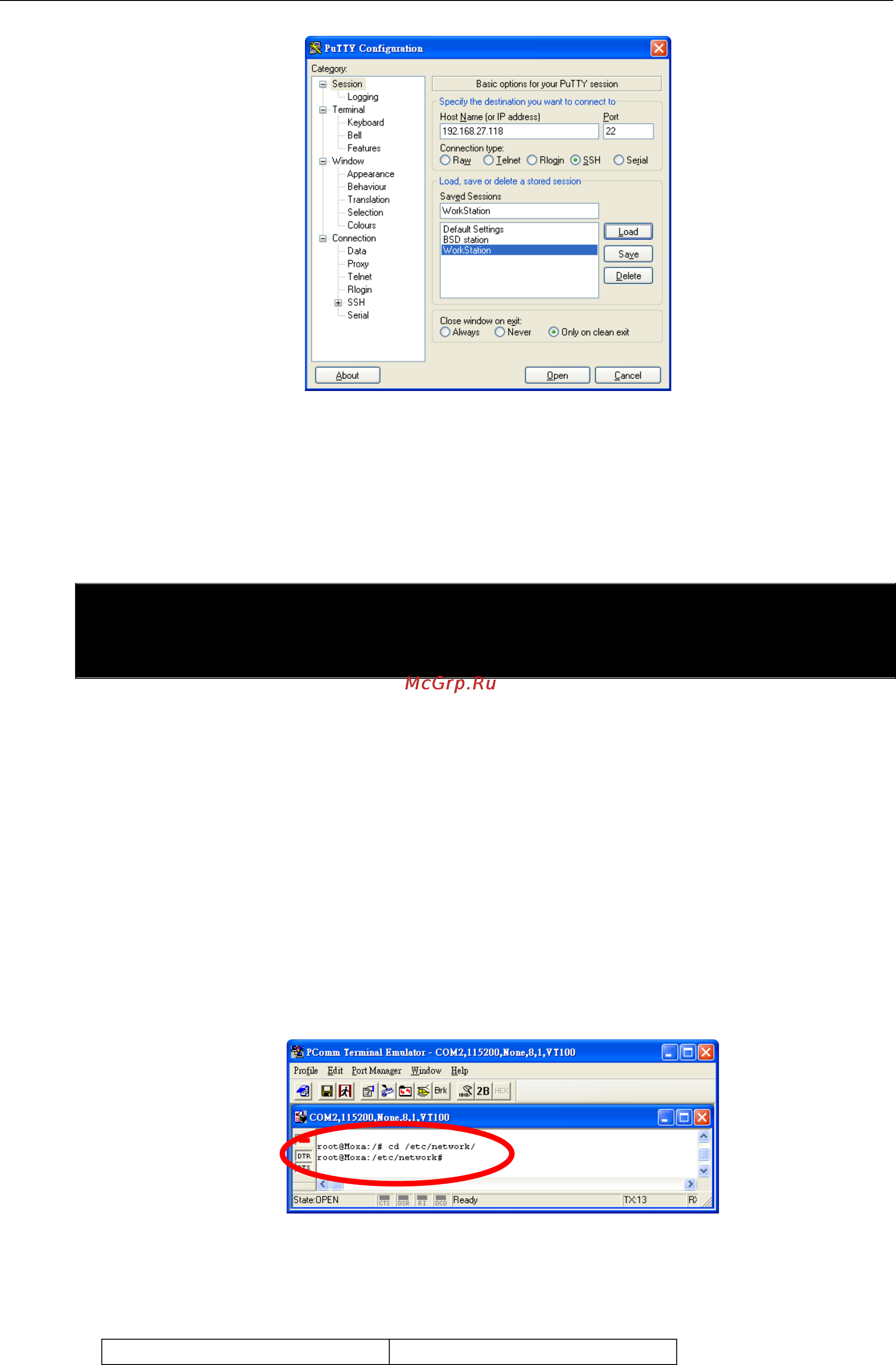 Moxa W341-LX [11/80] Linux users