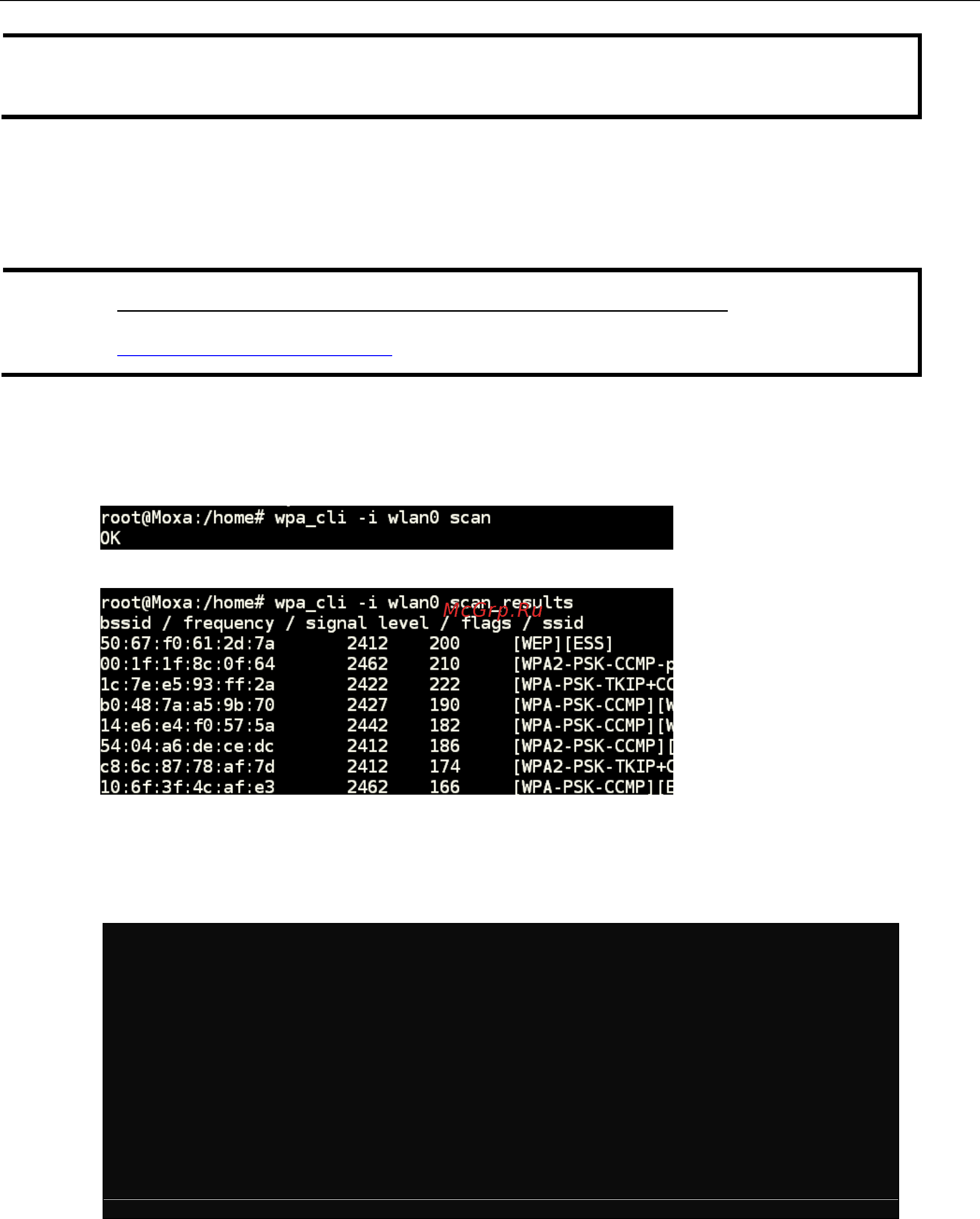 Moxa W321-LX [18/80] Http linux die net man 8 wpa_cli