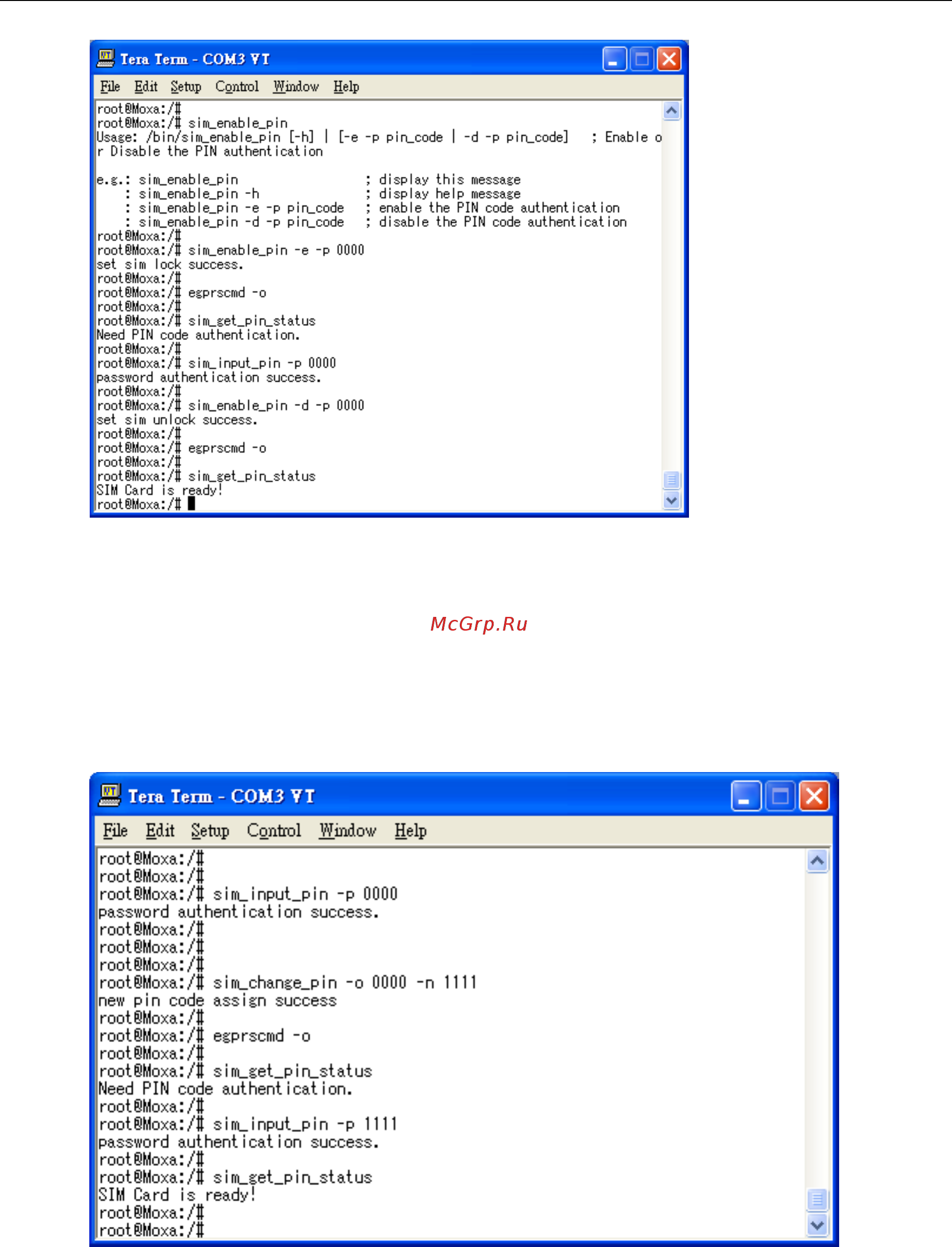 Moxa W406-T-LX [14/74] Changing the pin code