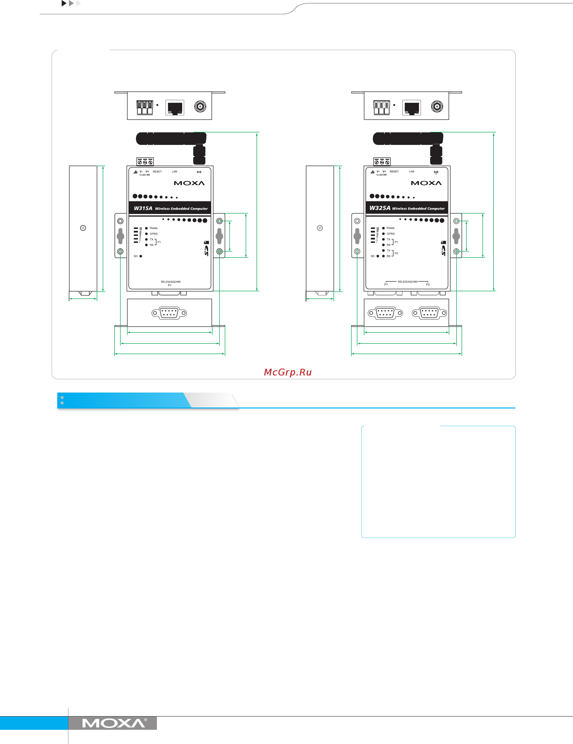 Moxa W406-T-LX [3/3] Ordering information