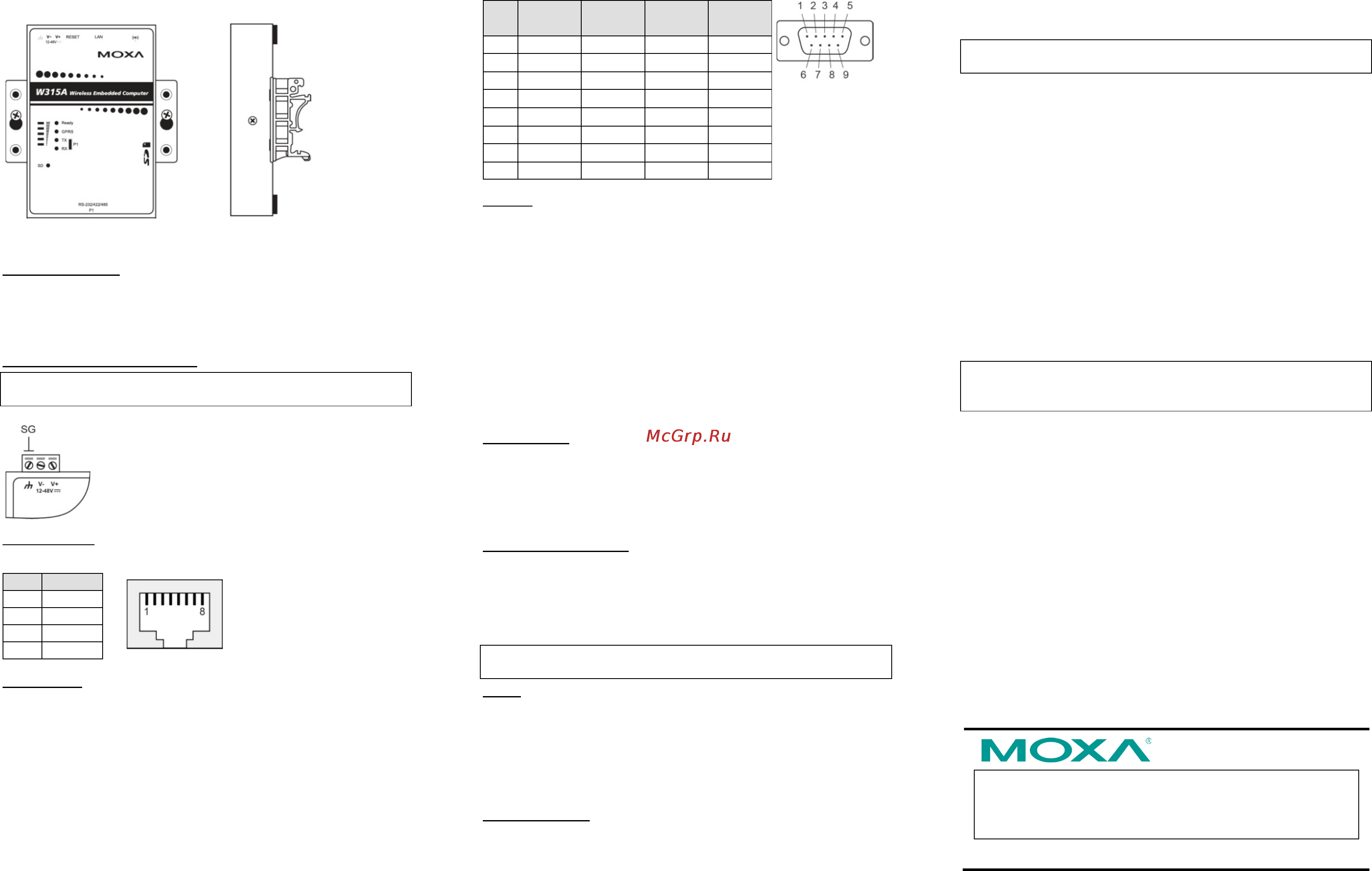 Moxa W406-T-CE [2/2] Configuring the ethernet interface