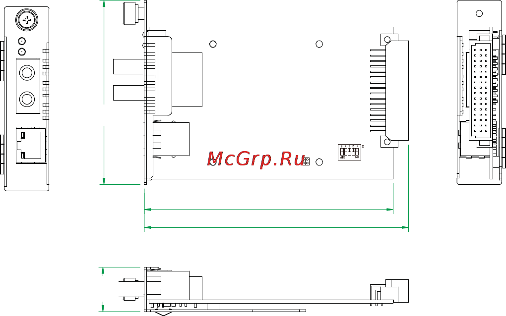 Moxa CSM-200-1214 [3/9] Dimensions