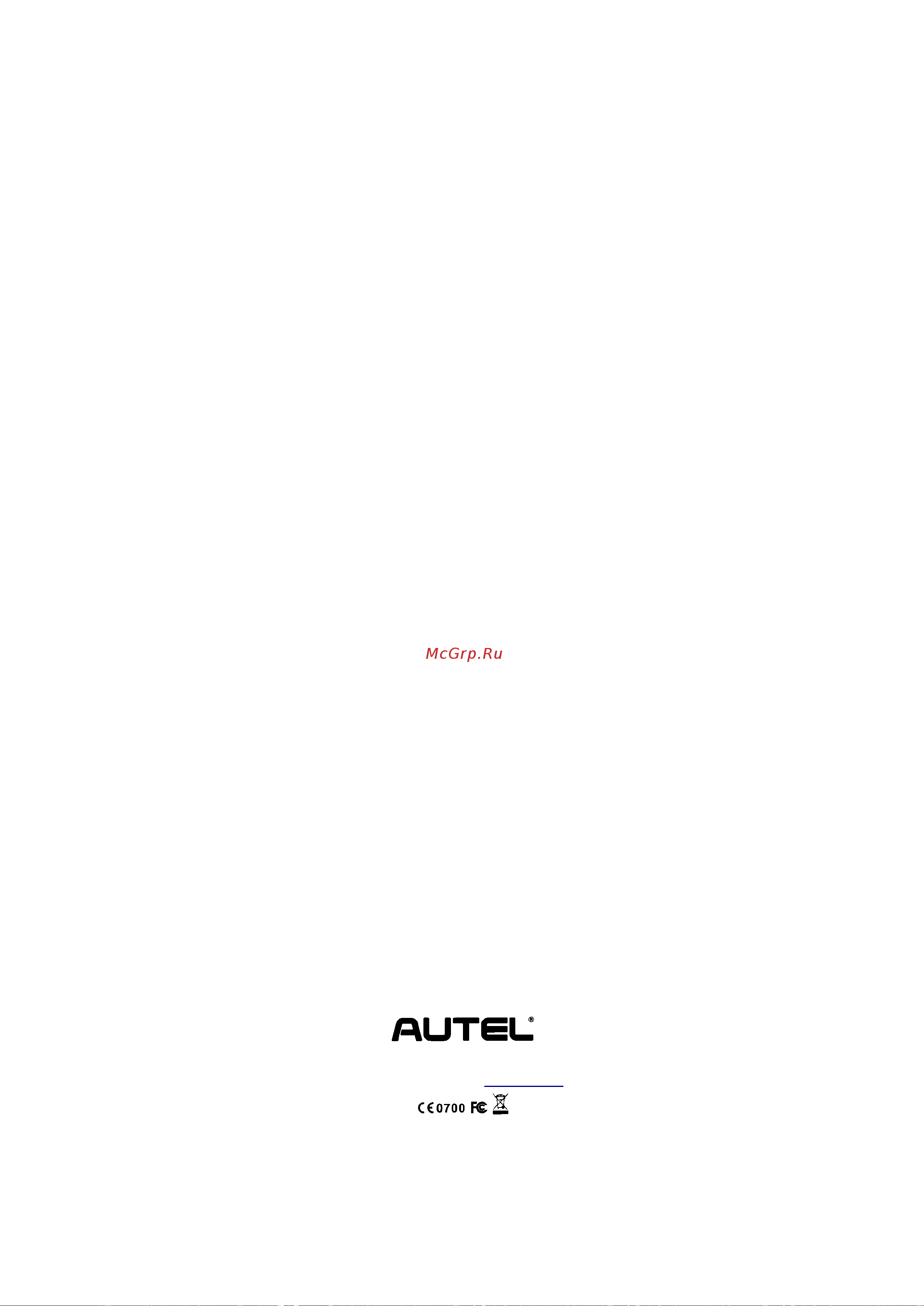 Autel MaxiSys MS906BT PRO Инструкция по эксплуатации онлайн [106/106] 633639