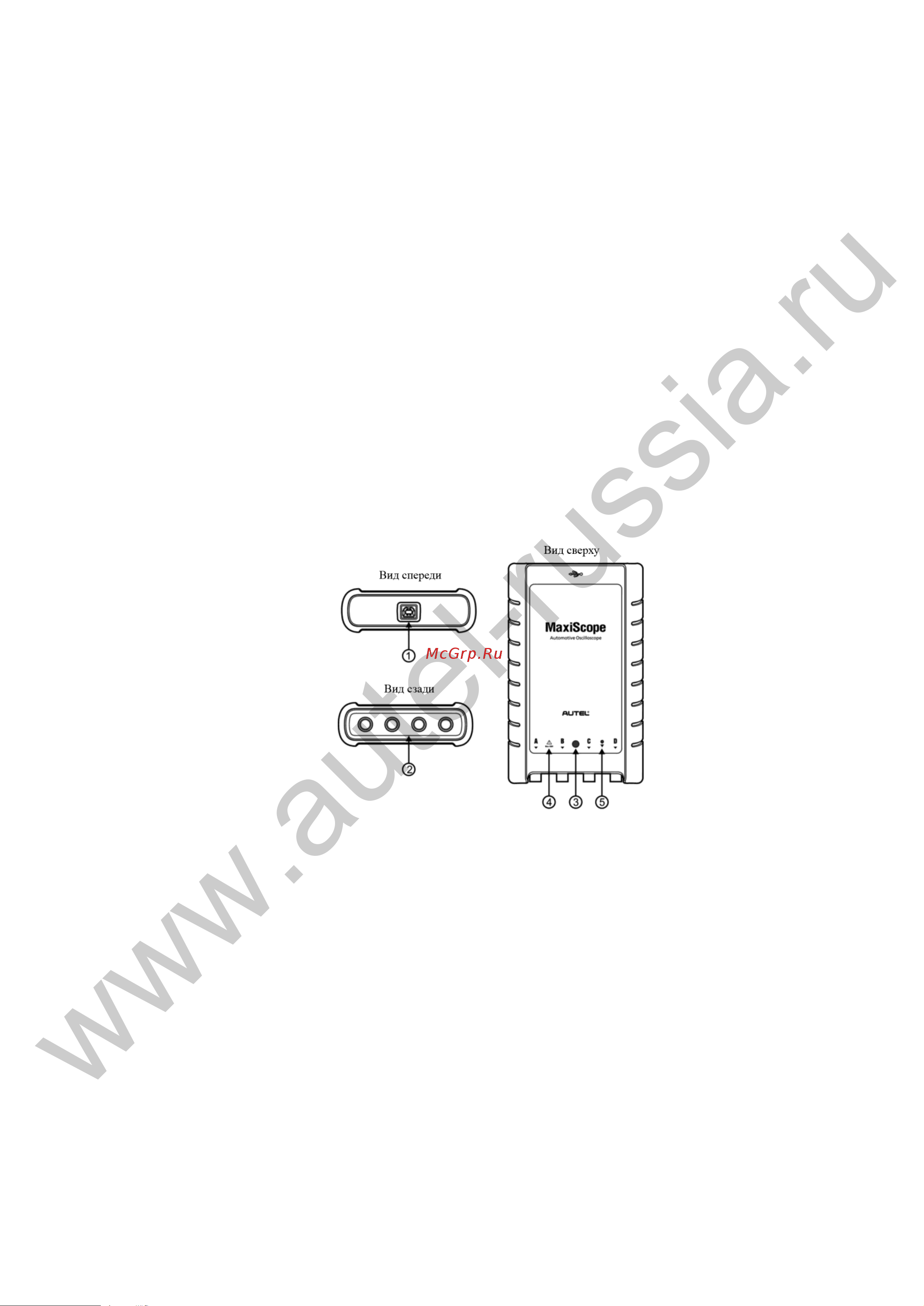 Autel MaxiScope MP408 [9/37] Осциллограф модели mp408