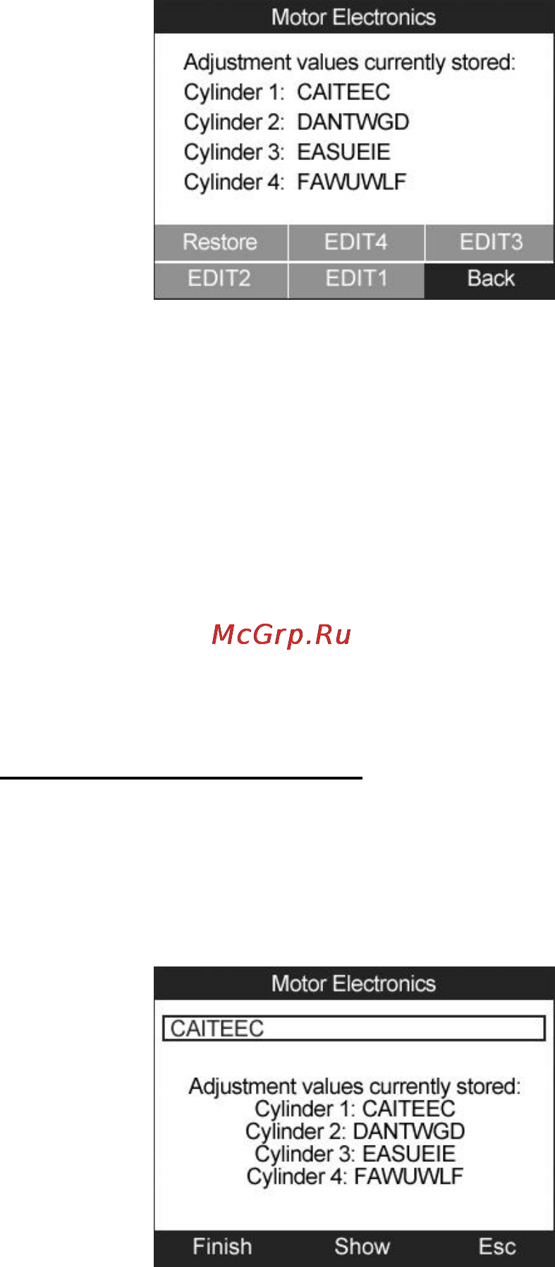 Autel MaxiCheck DPF Reset Руководство пользователя онлайн [122/145] 171292