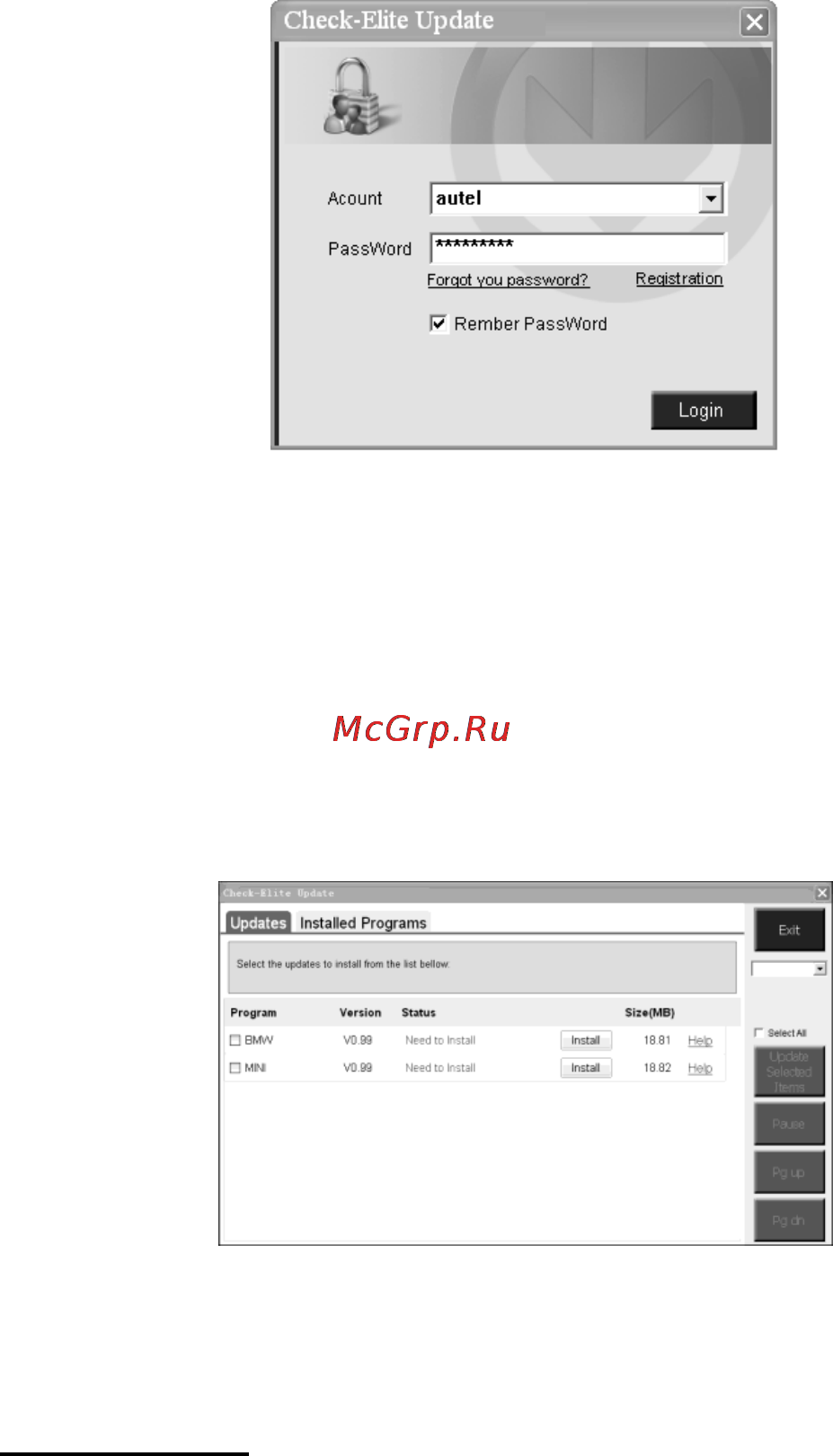 Autel MaxiCheck DPF Reset Руководство пользователя онлайн [141/145] 171292