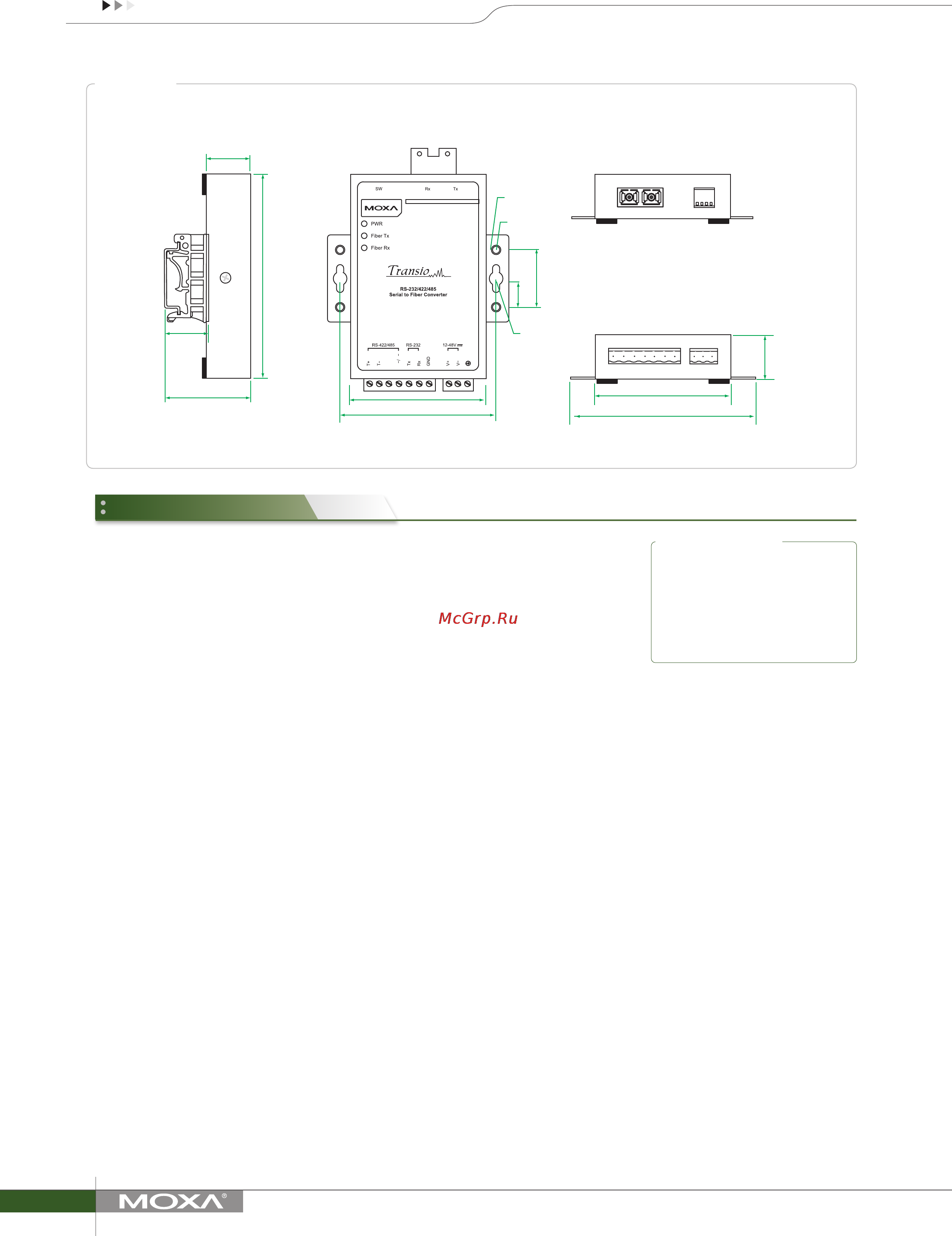 Moxa TCF-142-M-SC [3/3] Ordering information