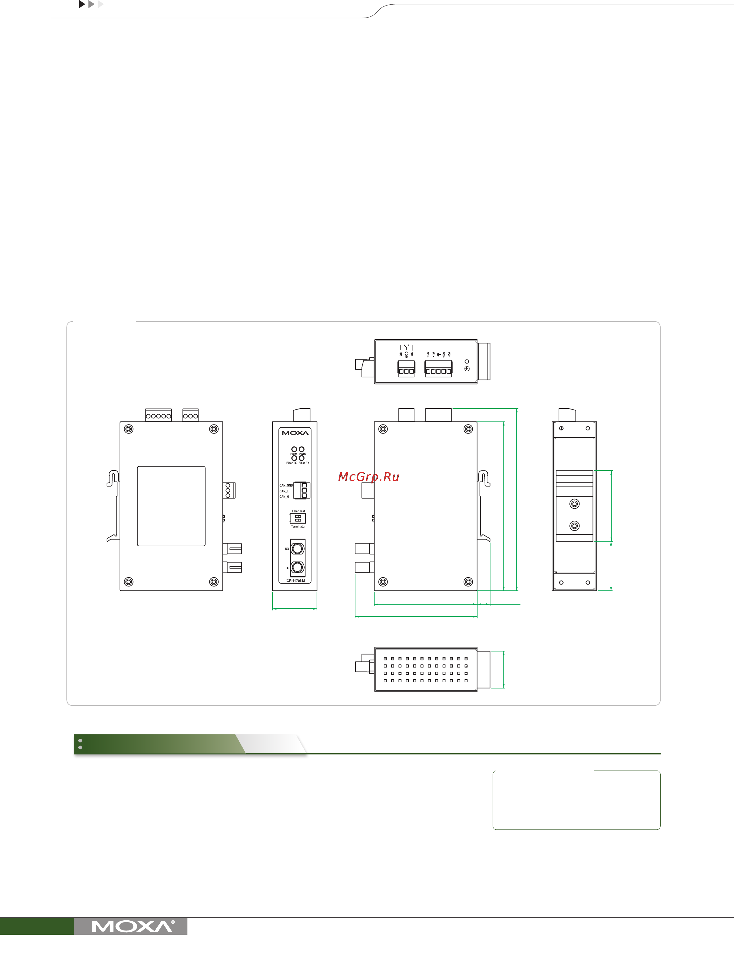 Moxa ICF-1170I-M-ST [2/2] Ordering information