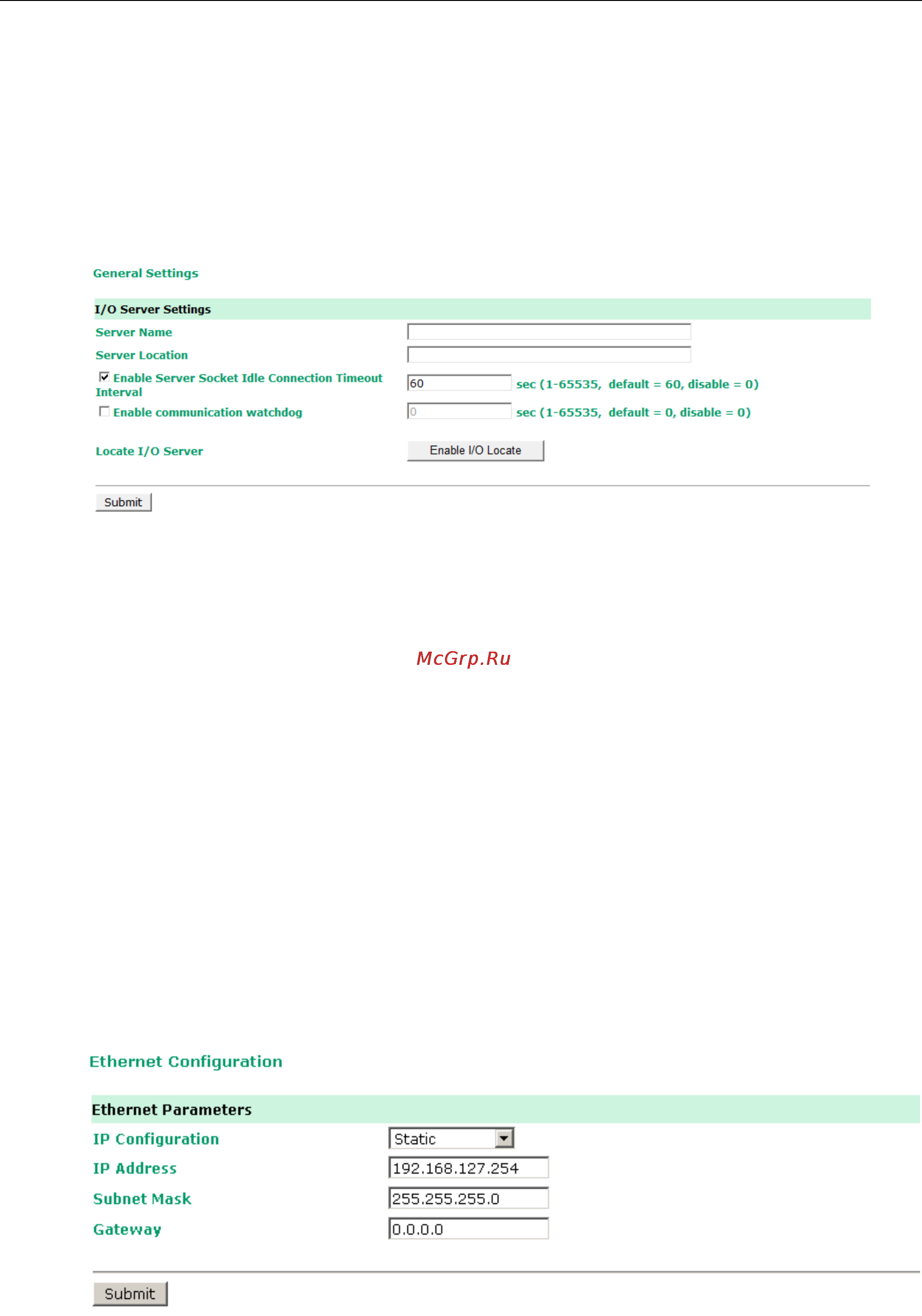 Moxa ioLogik E1262-T [33/115] Iologik e1200 series using the web console