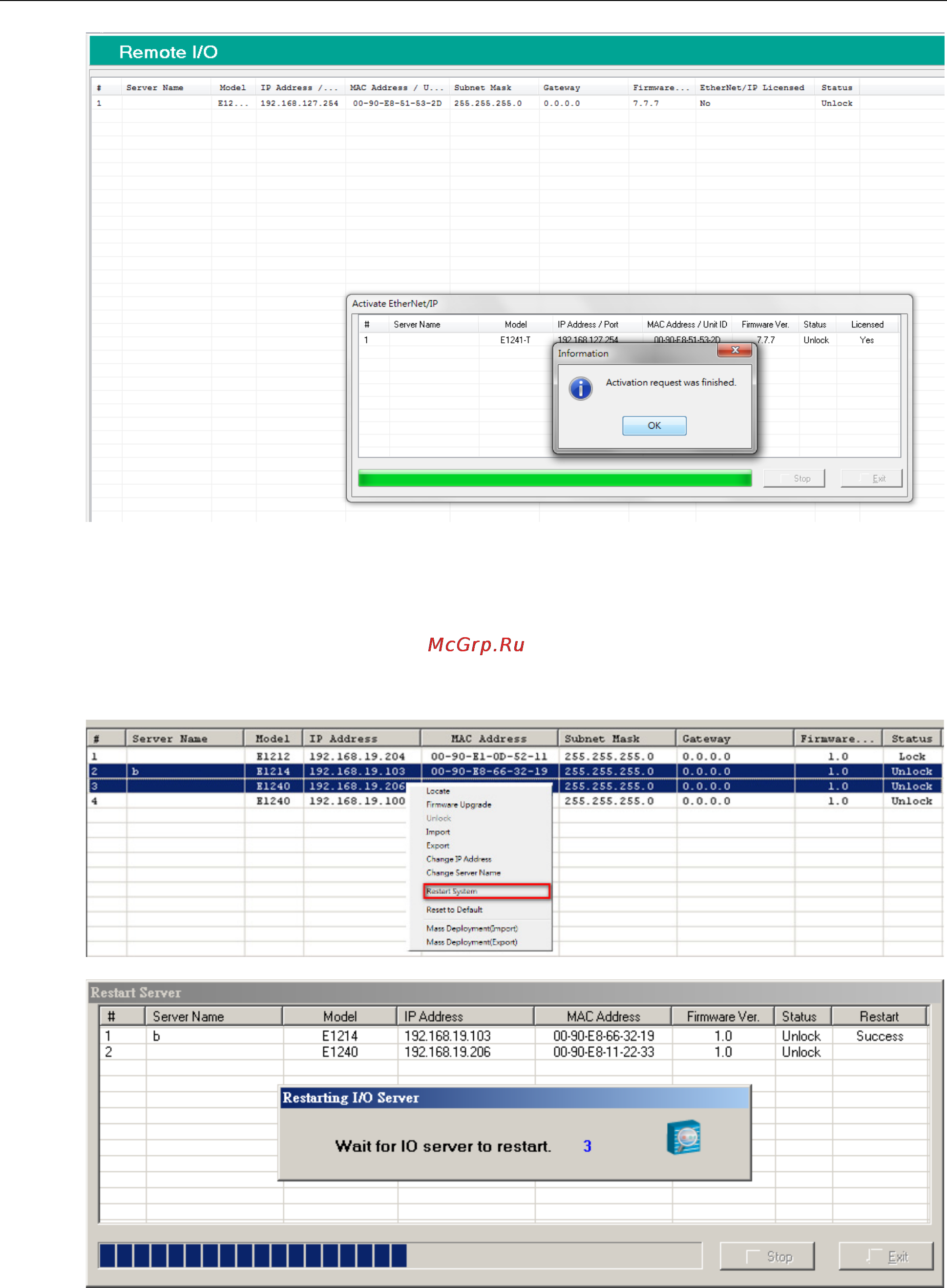 Moxa ioLogik E1242 [67/115] Restart system