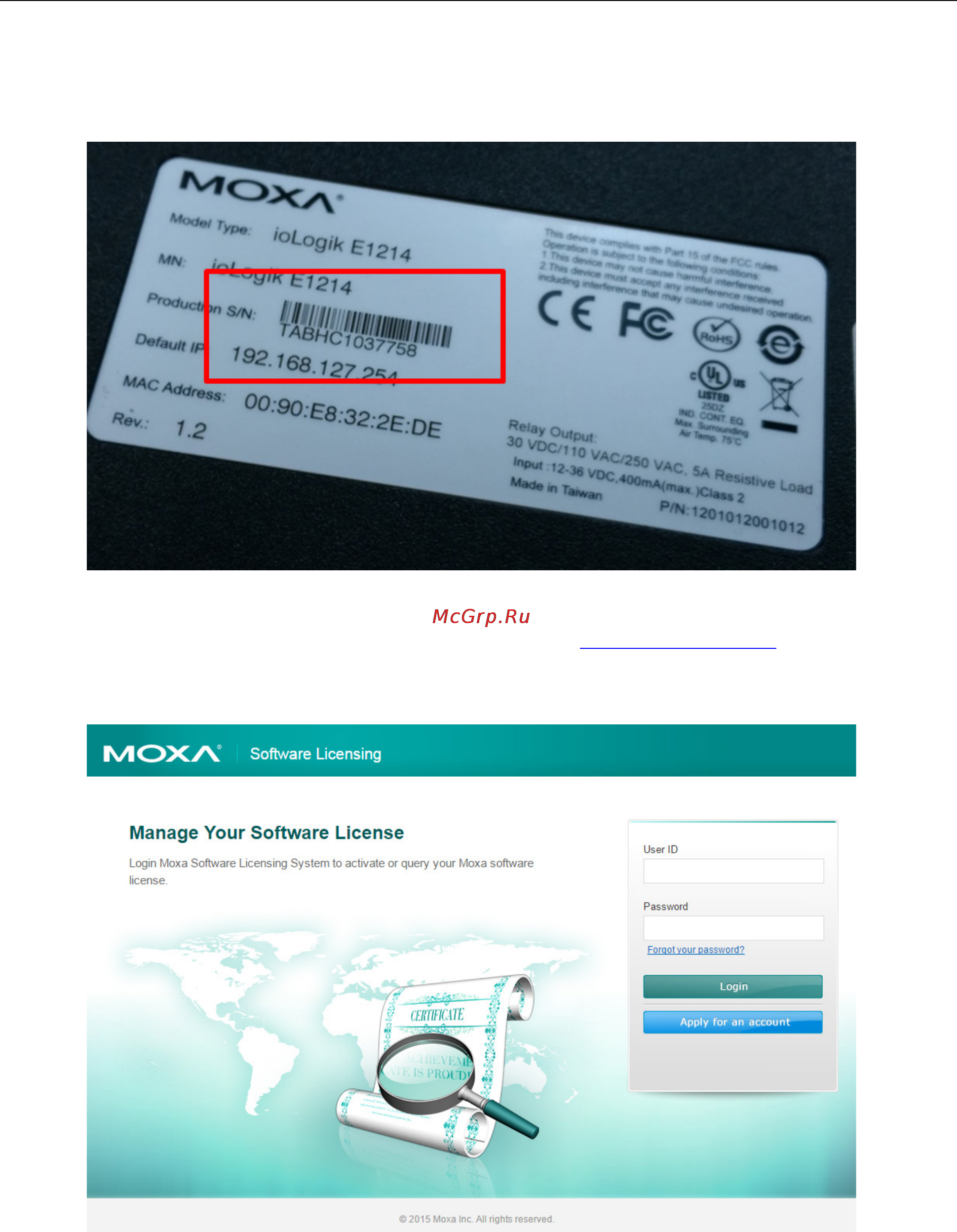 Moxa ioLogik E1242-T [70/115] Iologik e1200 series activation process for the ethernet ip function