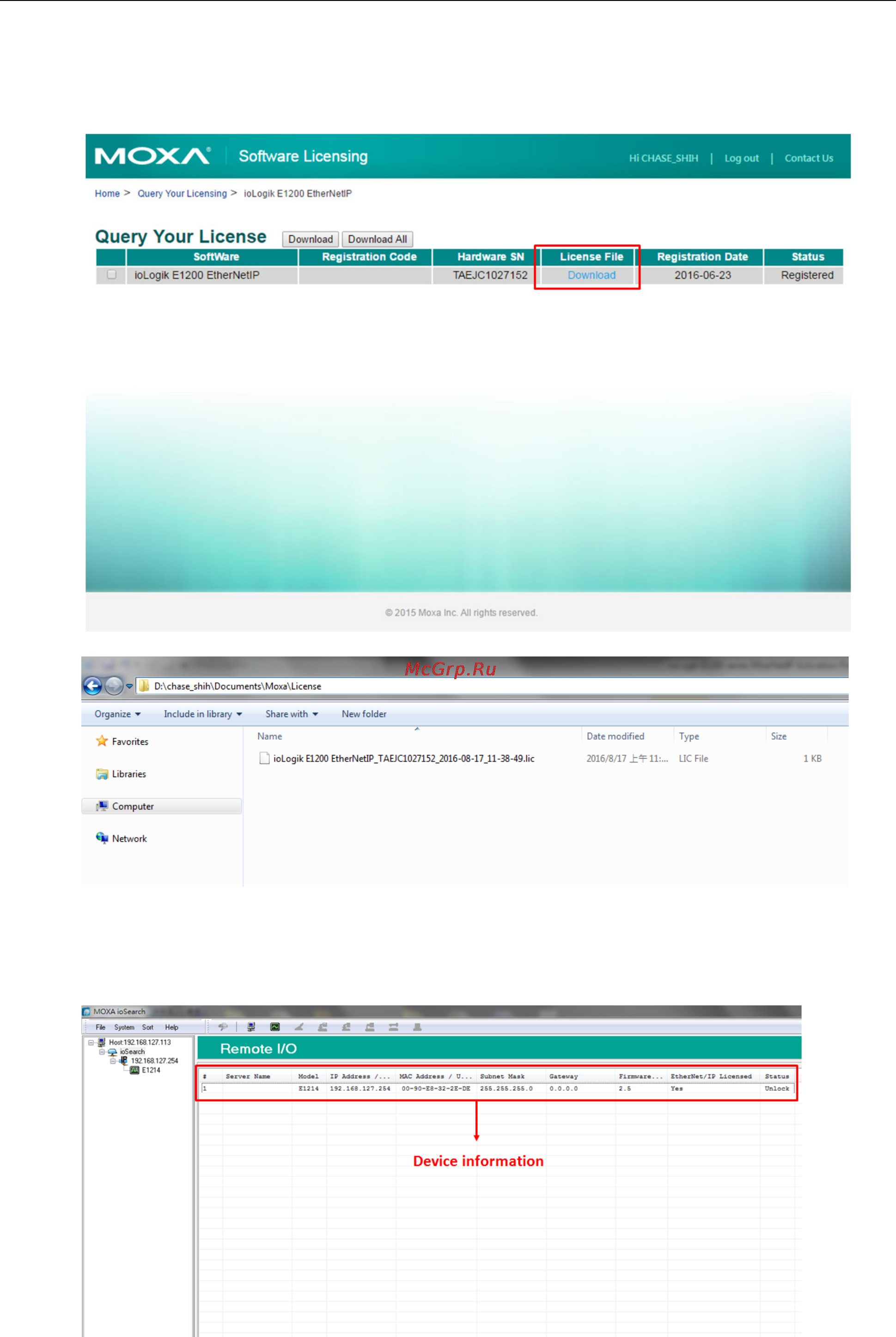Moxa ioLogik E1240 [72/115] Iologik e1200 series activation process for the ethernet ip function