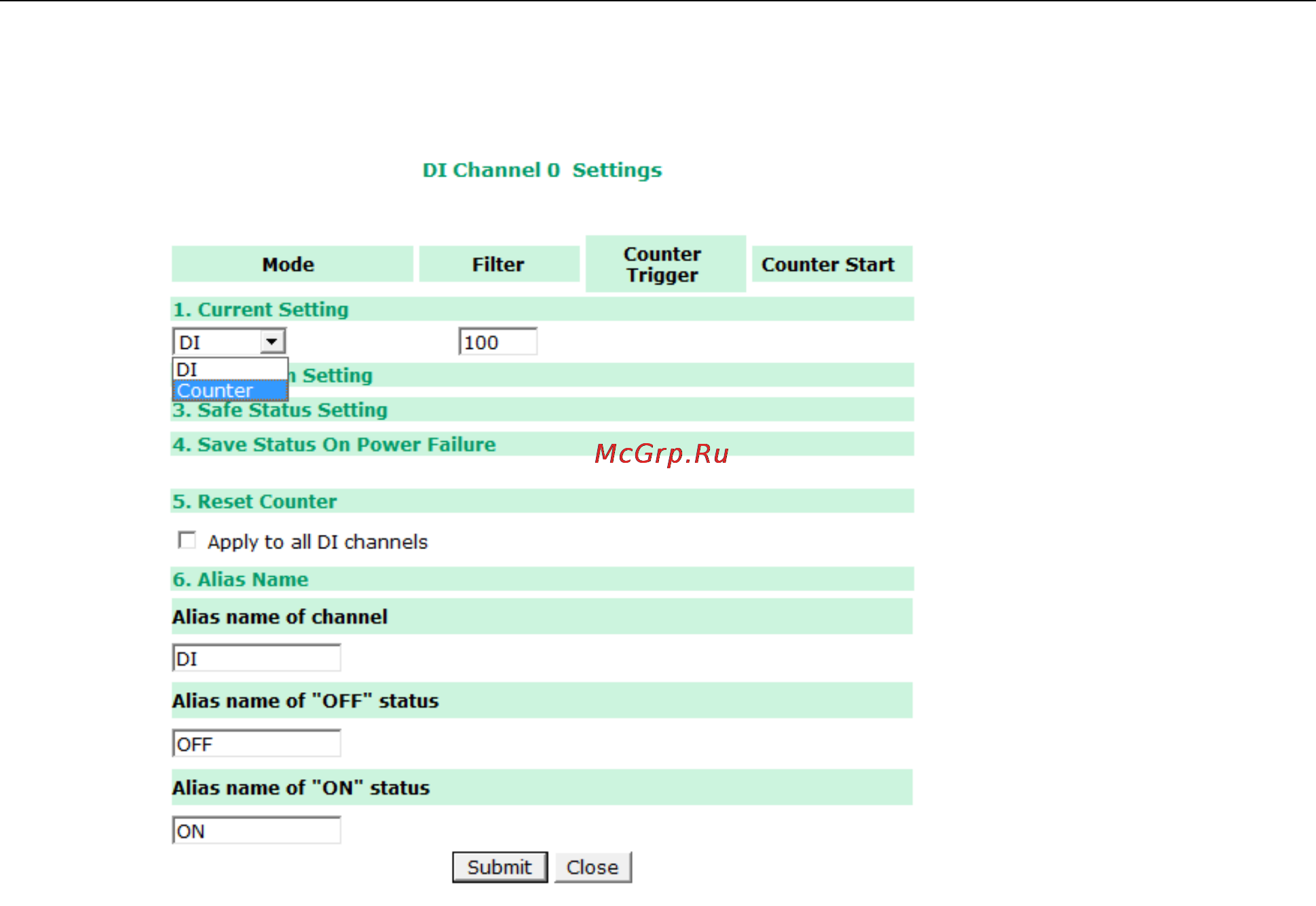 Moxa ioLogik E1510-M12-T [25/62] Iologik e1500 series using the web console