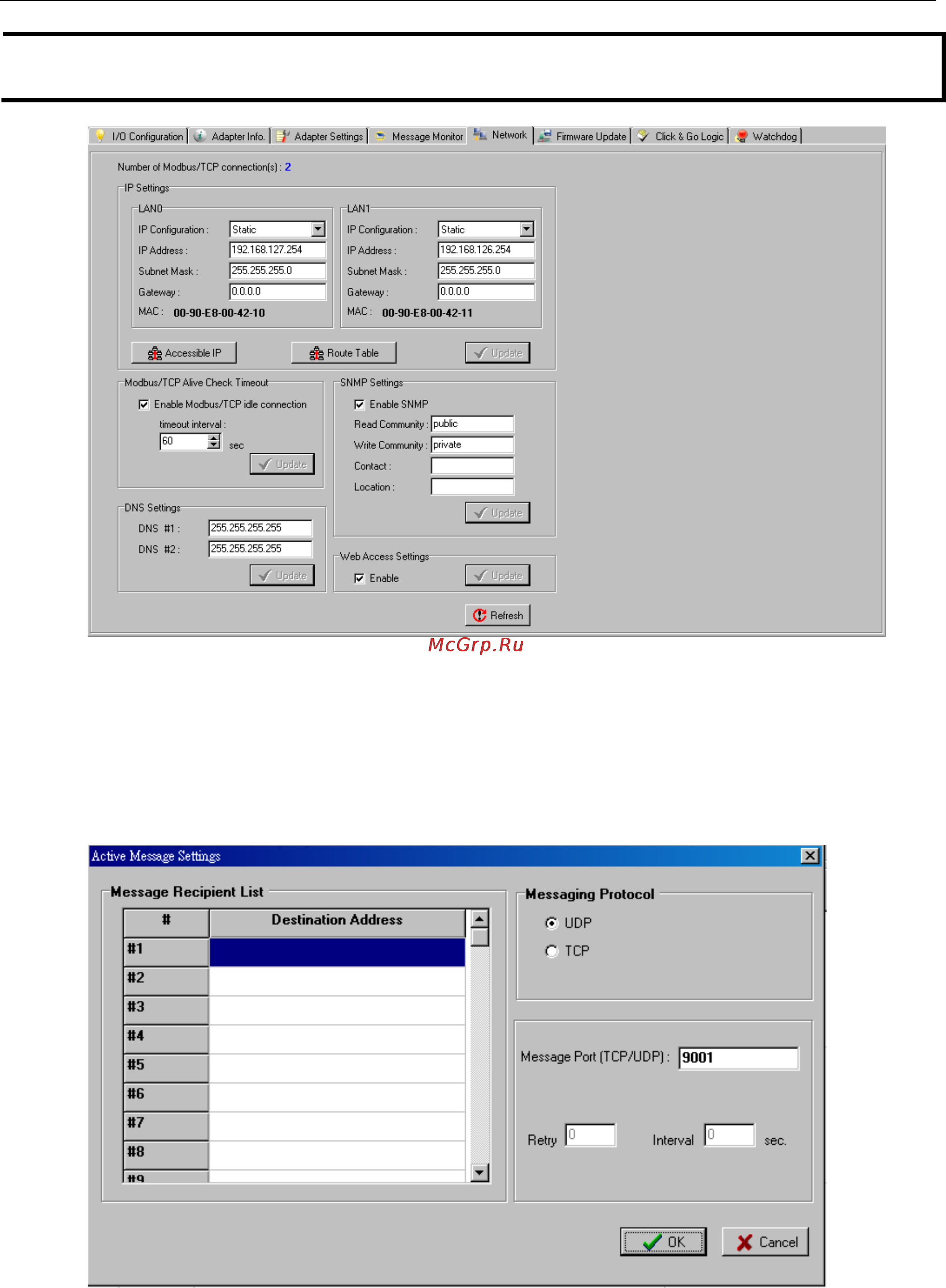 Moxa NA-4010 [63/94] Active message settings
