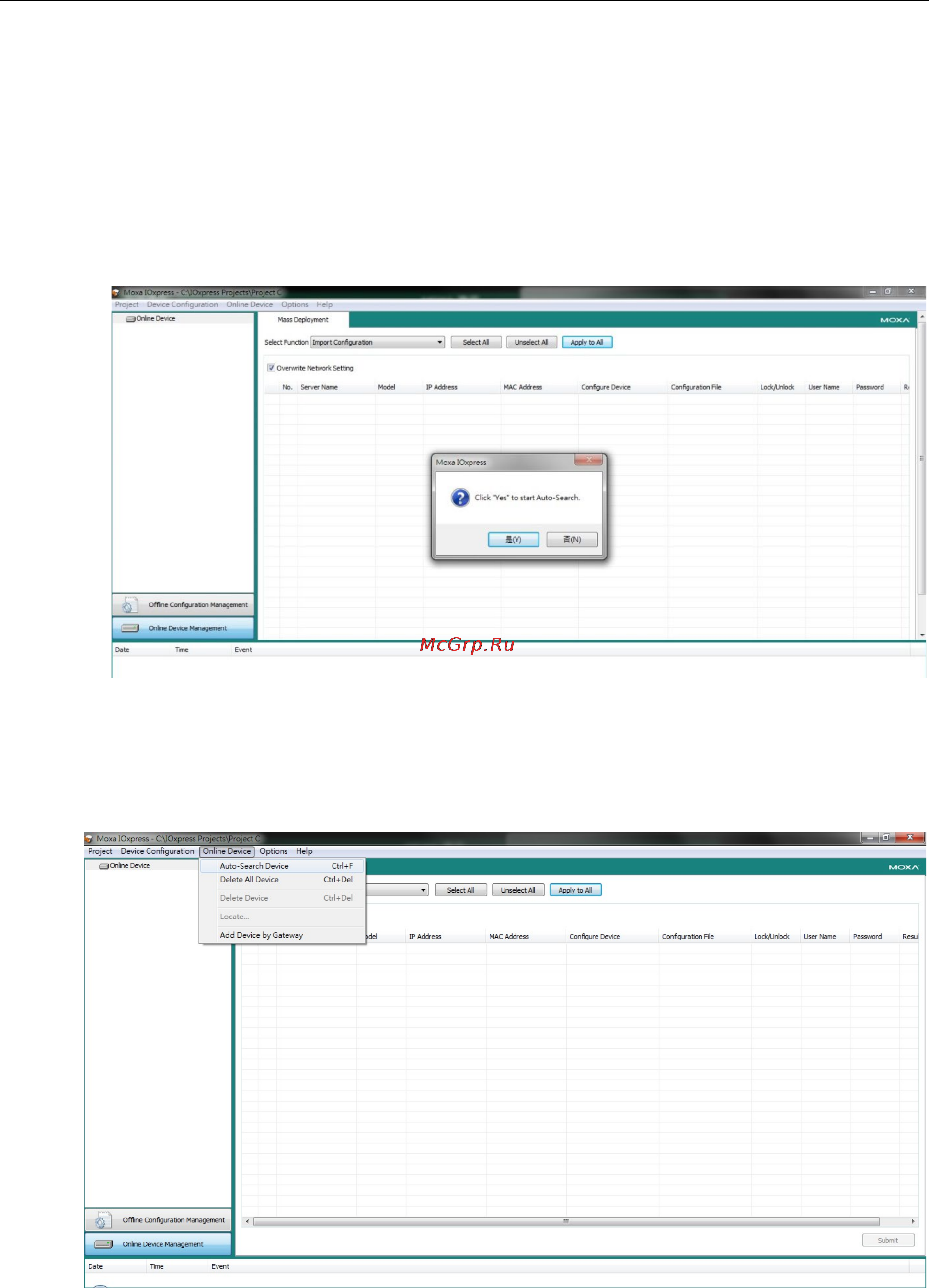 Moxa ioLogik 2542 [58/88] Auto searching for online devices
