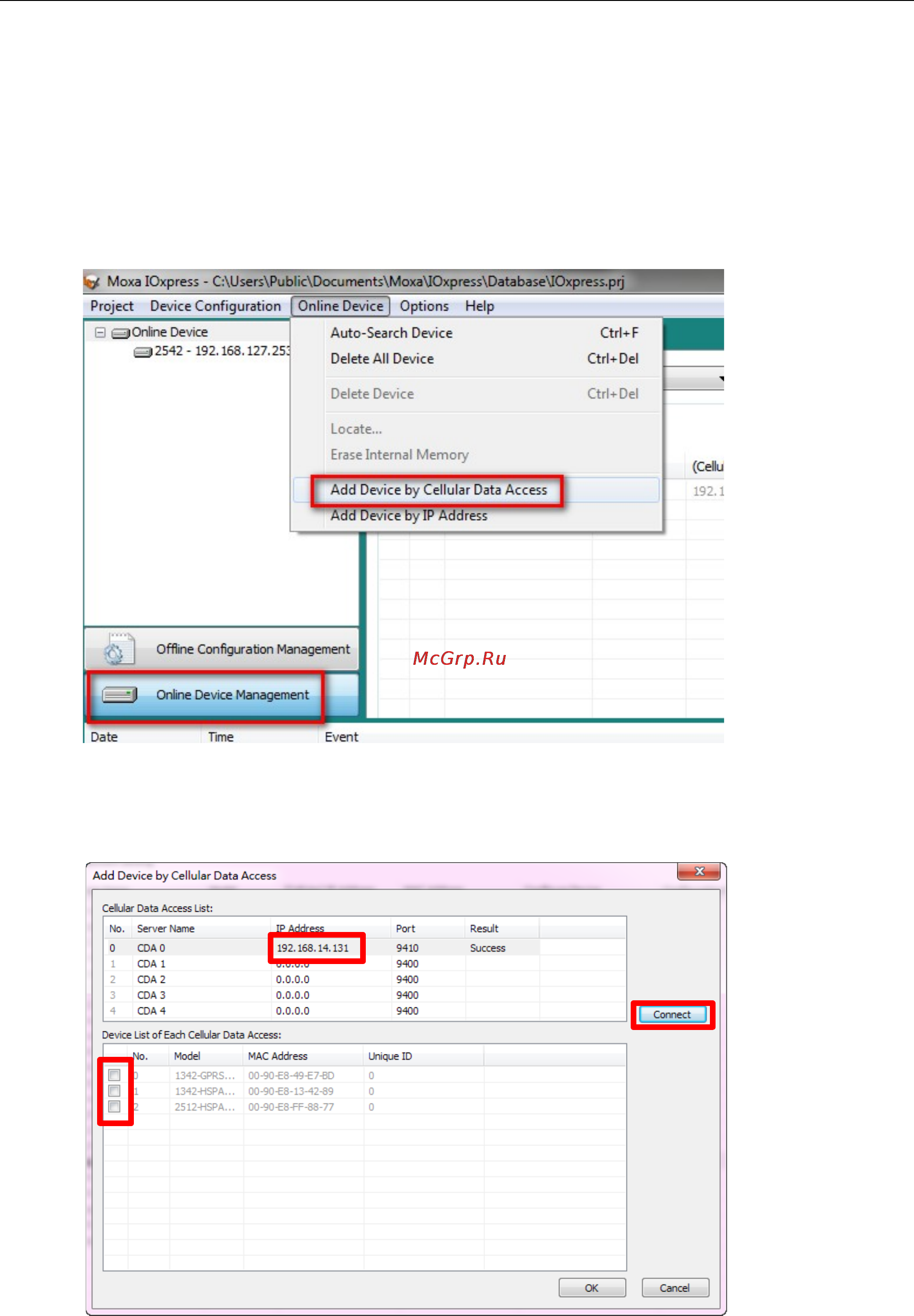 Moxa ioLogik 2542-T [78/88] Step3 connect to the device over the cellular network
