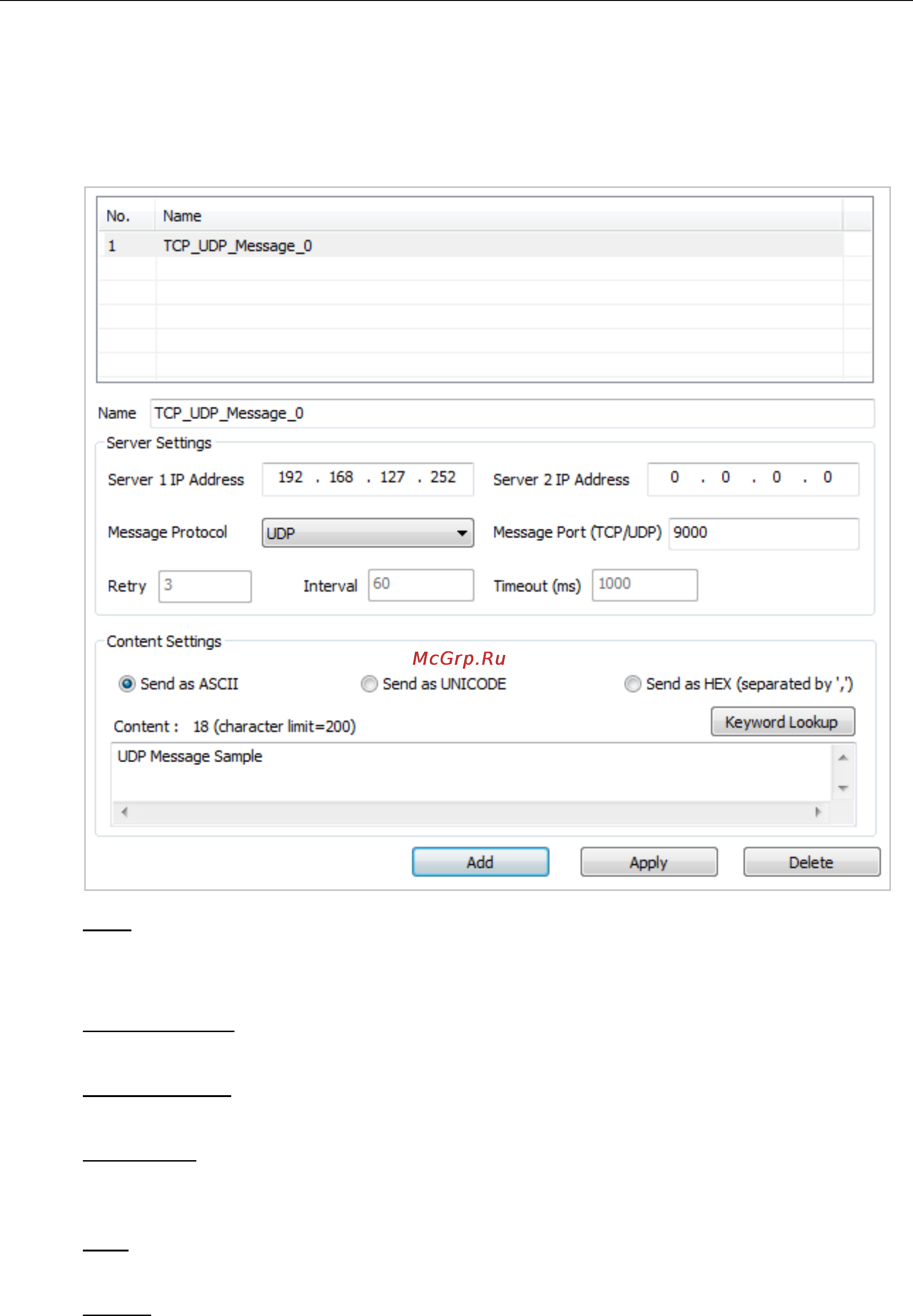 Moxa ioLogik 2542-T [10/30] Tcp udp message