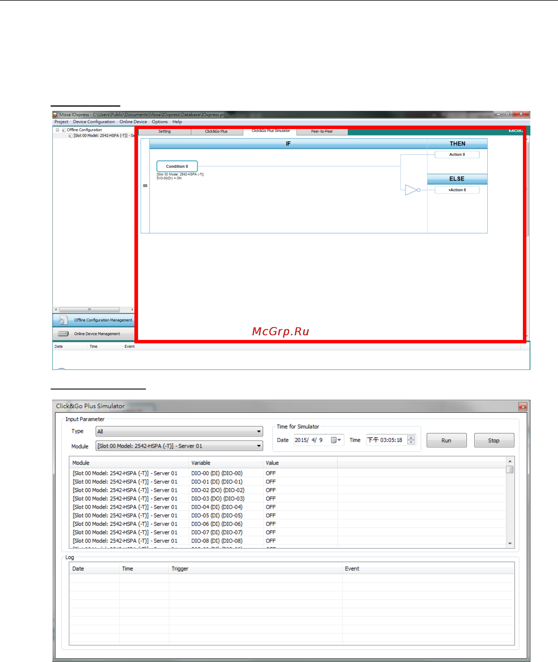Moxa ioLogik 2542 [29/30] Click go plus click go plus simulation