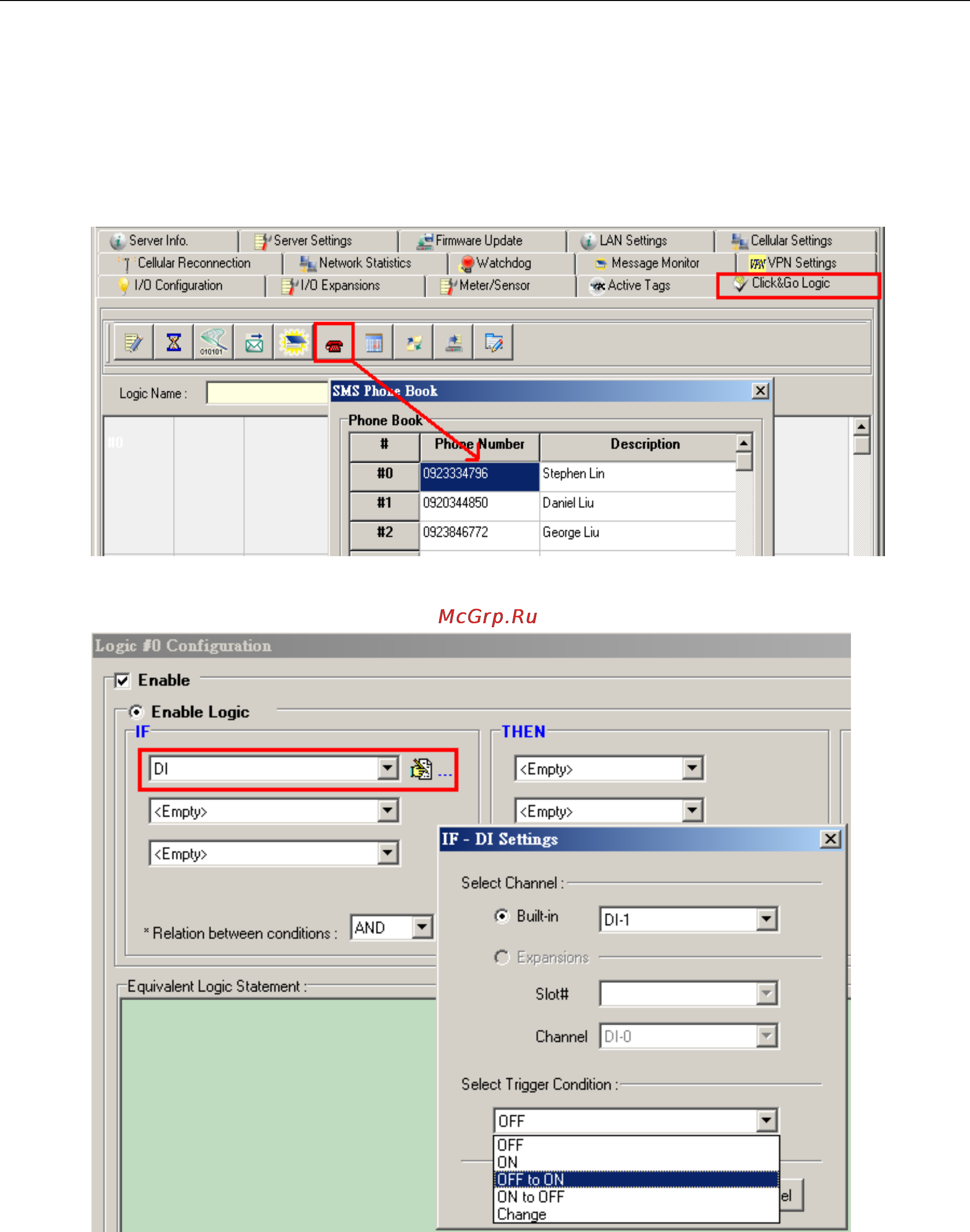 Moxa ioLogik W5340-HSPA [132/194] Sms escalation and acknowledgement