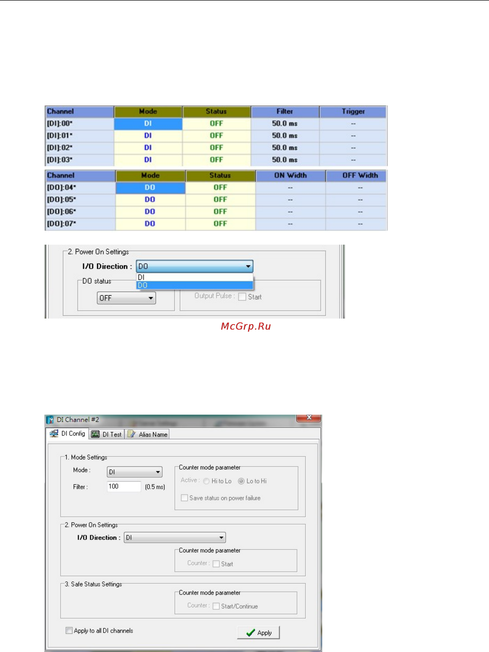 Moxa ioLogik W5312 [47/194] Configuring digital i o channels