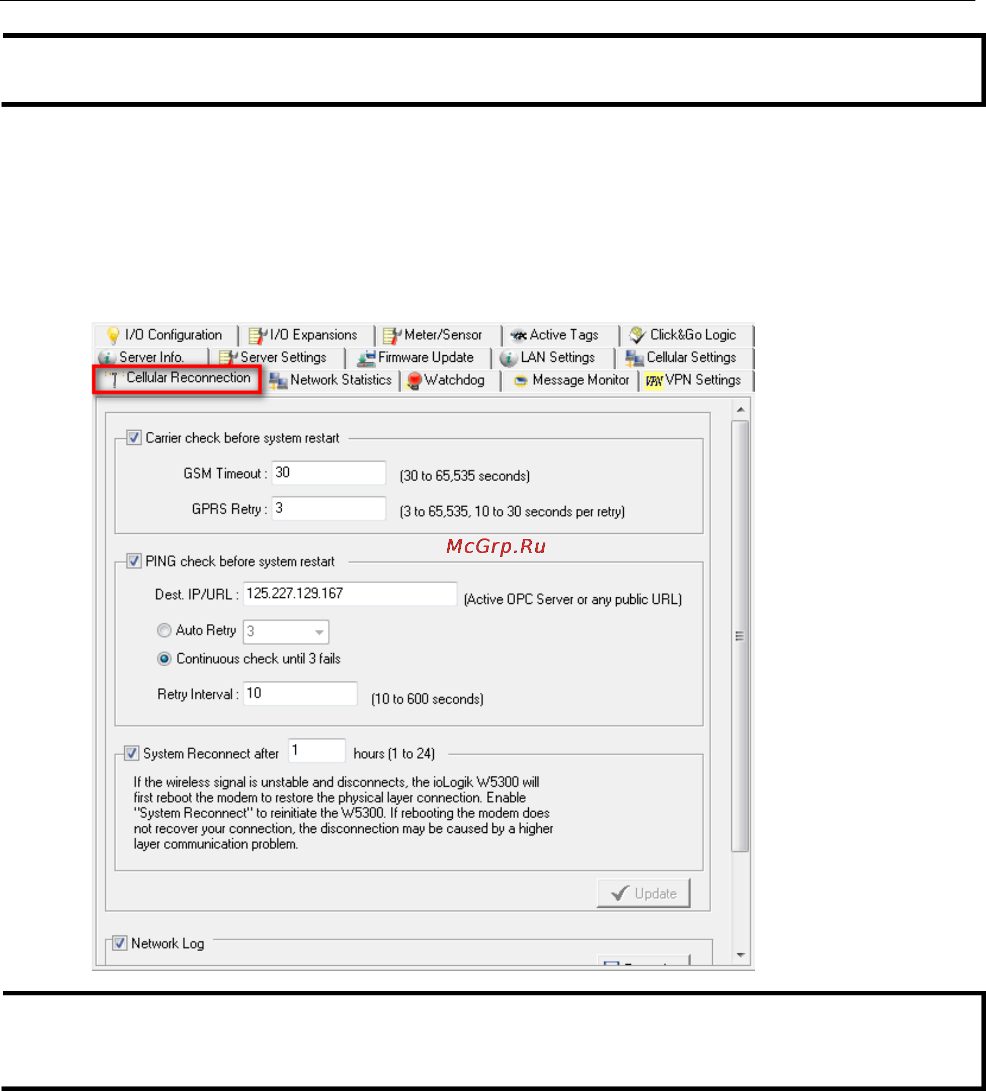Moxa ioLogik W5340 [68/194] Cellular reconnection