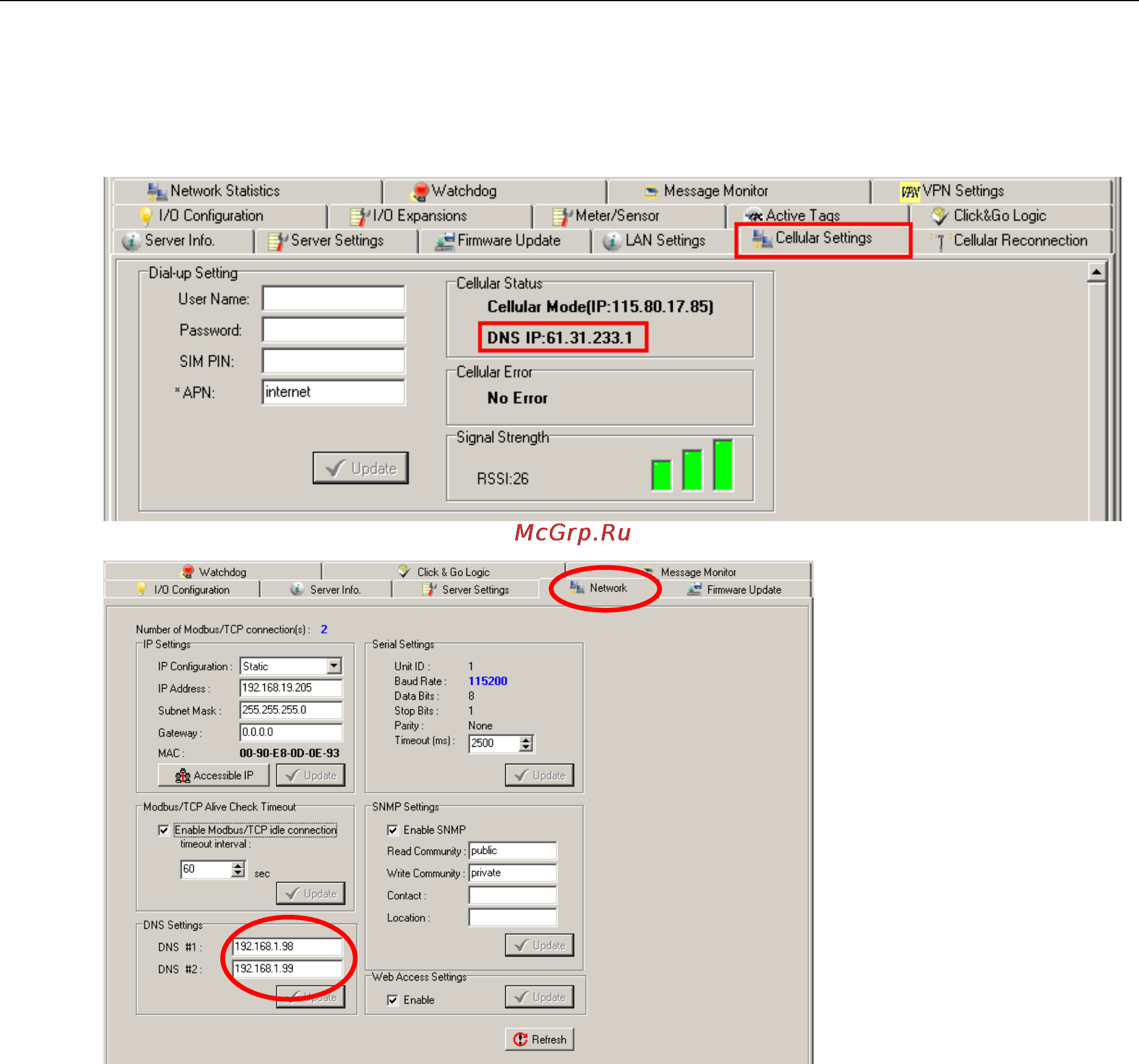 Moxa ioLogik W5312-T [83/194] Iologik w5300 click go logic
