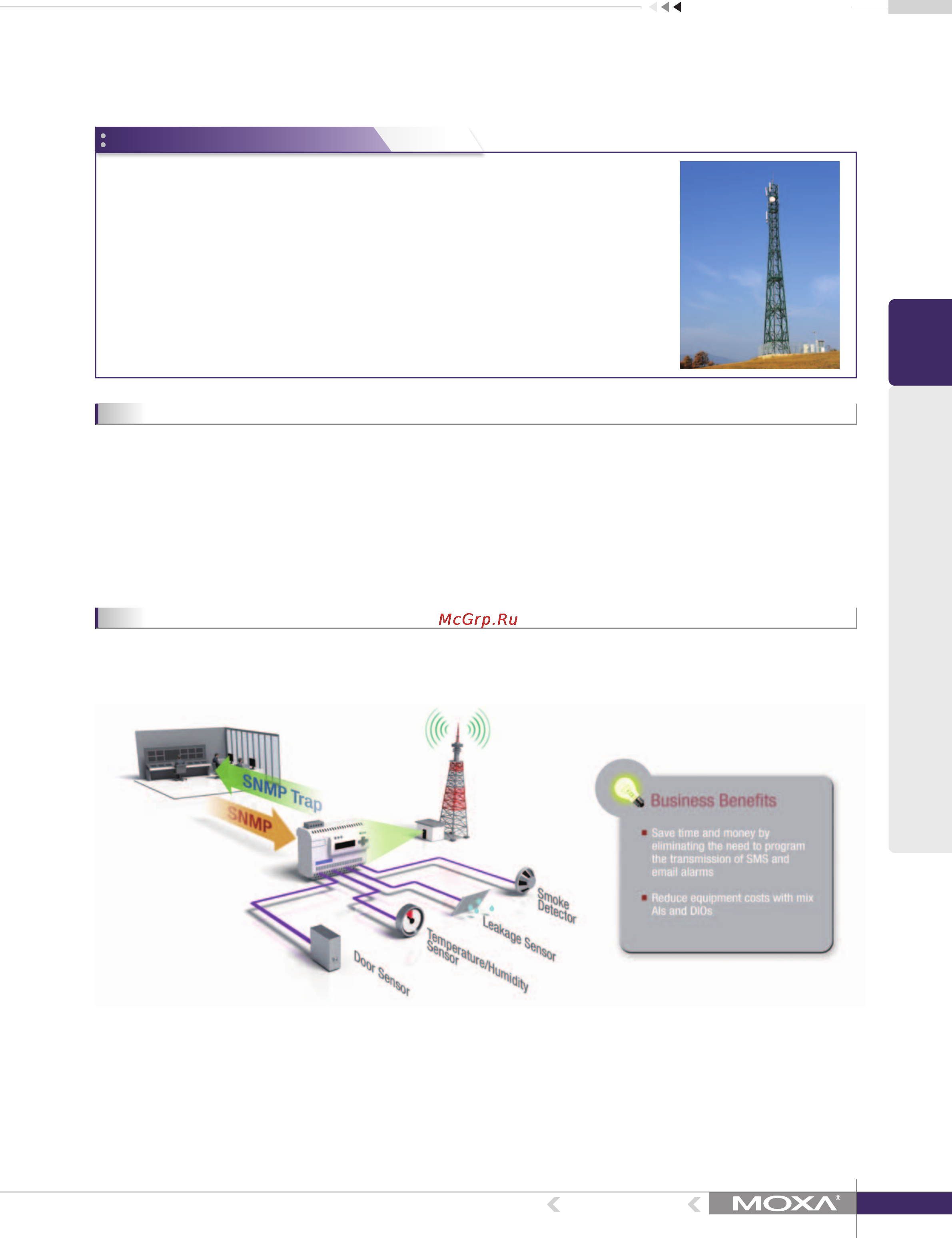 Moxa ioLogik W5340 [10/10] Easy unmanned base station monitoring with snmp alarm