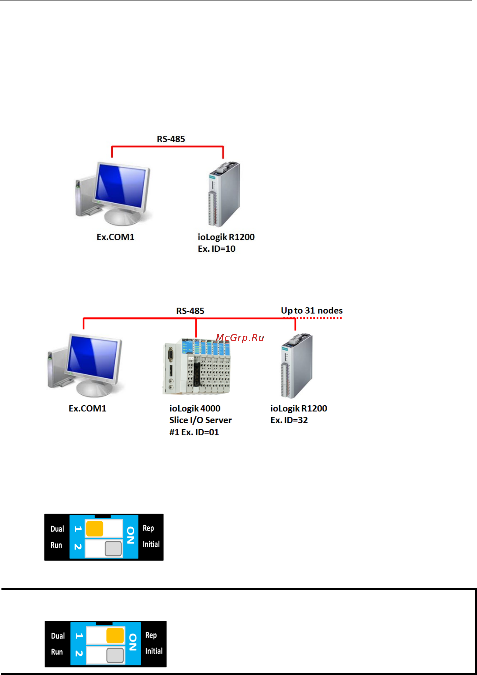 Moxa ioLogik R1240 [19/64] Connecting one modbus rtu device
